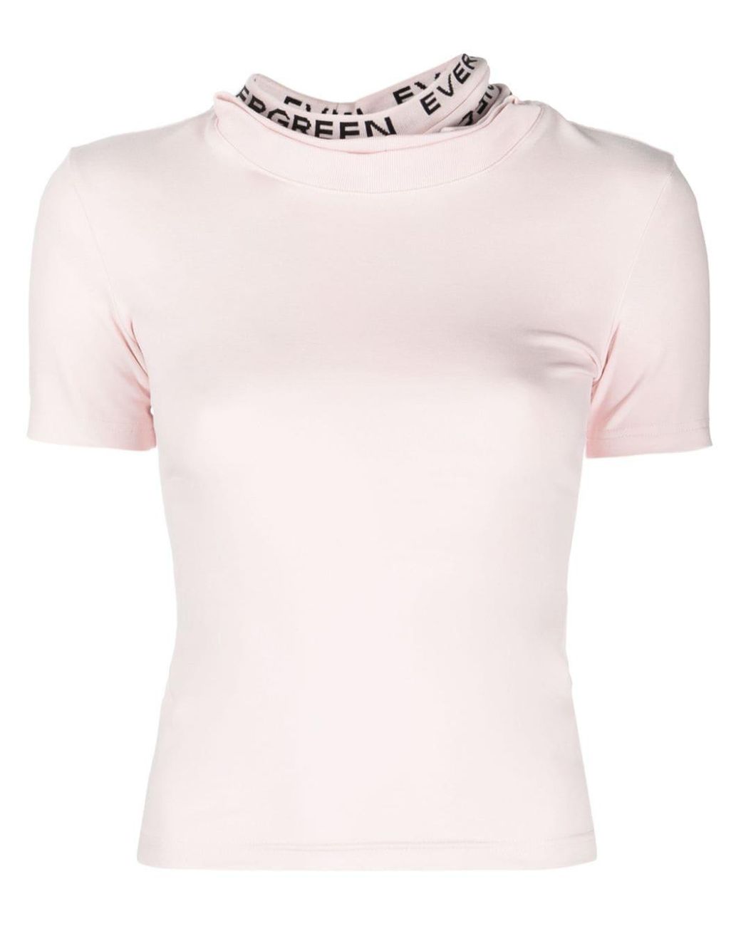 Y. Project Cut-out Organic-cotton T-shirt in Pink | Lyst