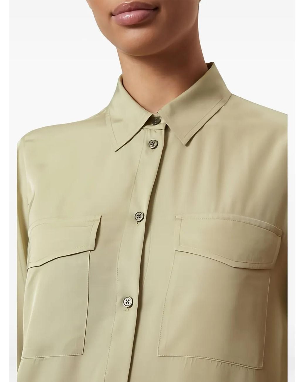 Marc O' Polo Green Button-Down Shirt Dress