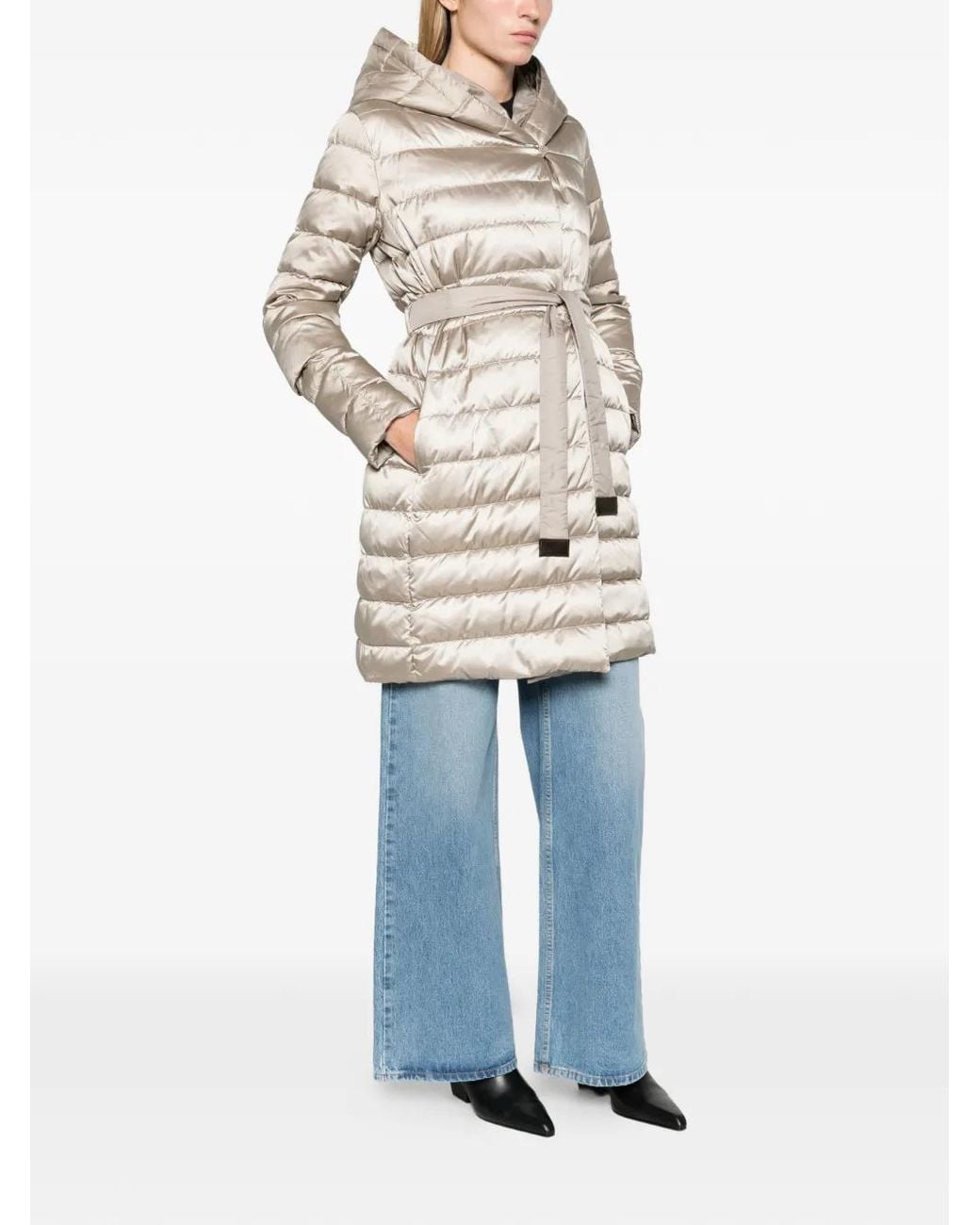 Max Mara White Reversible Down Jacket