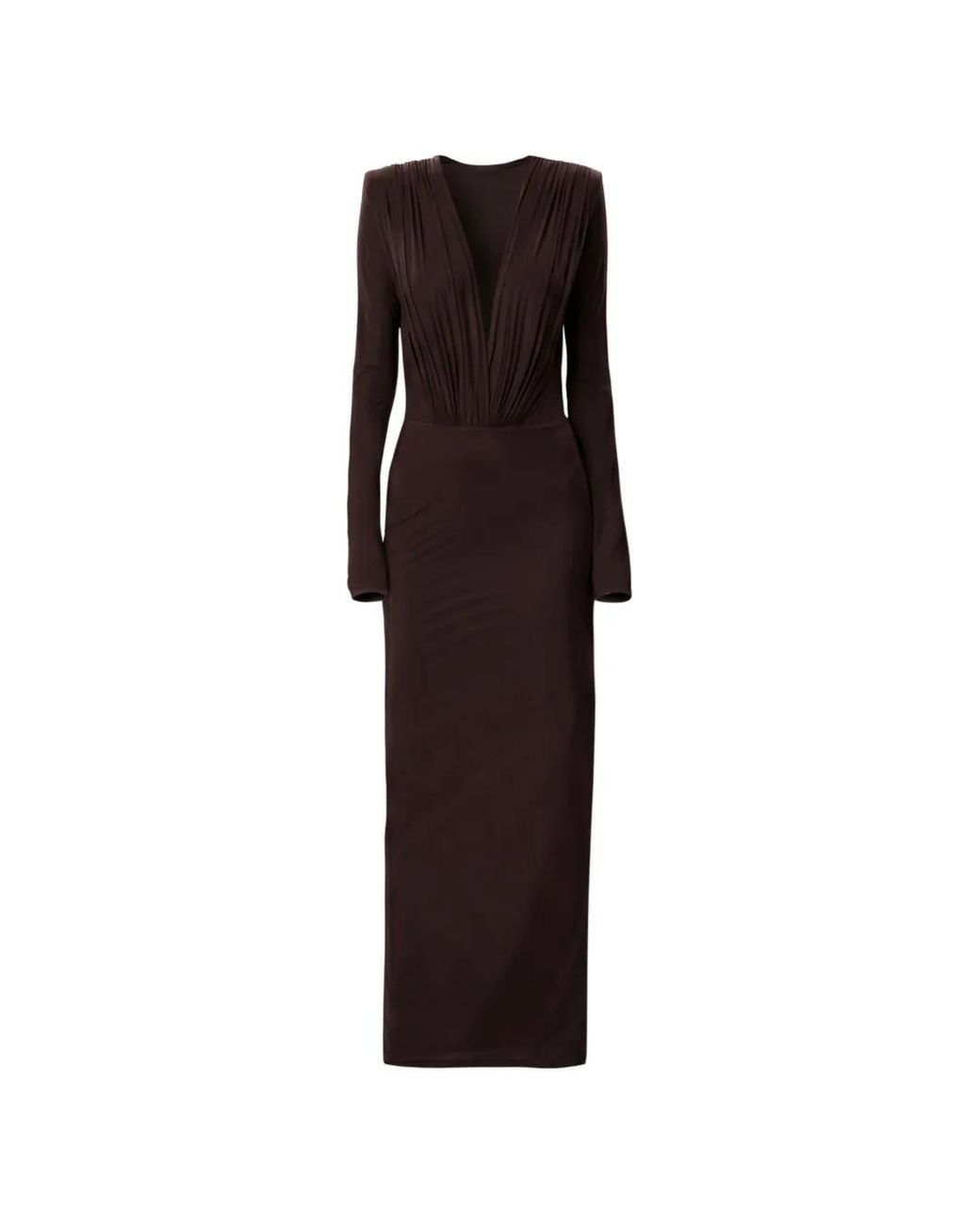 Amazuìn Brown Rasha Cut-Out Maxi Dress