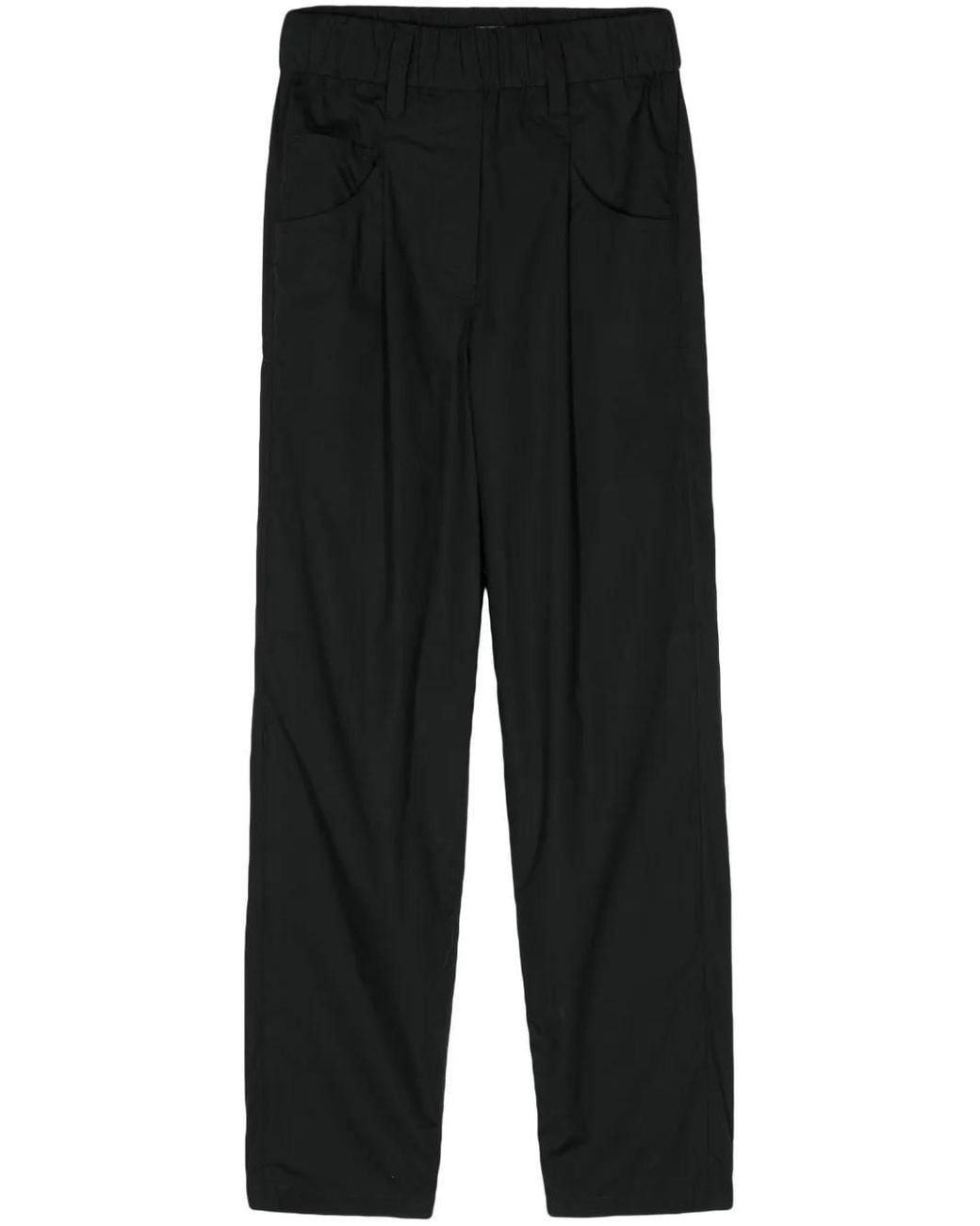 Brunello Cucinelli Black Cotton Baggy Trouser