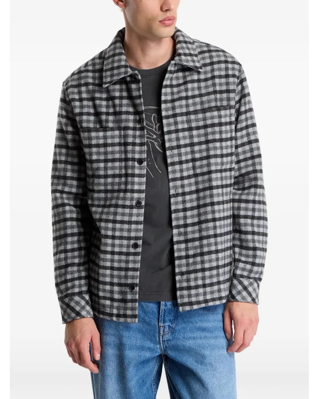 Samsøe & Samsøe Gray Sacastor X O Overshirt for men