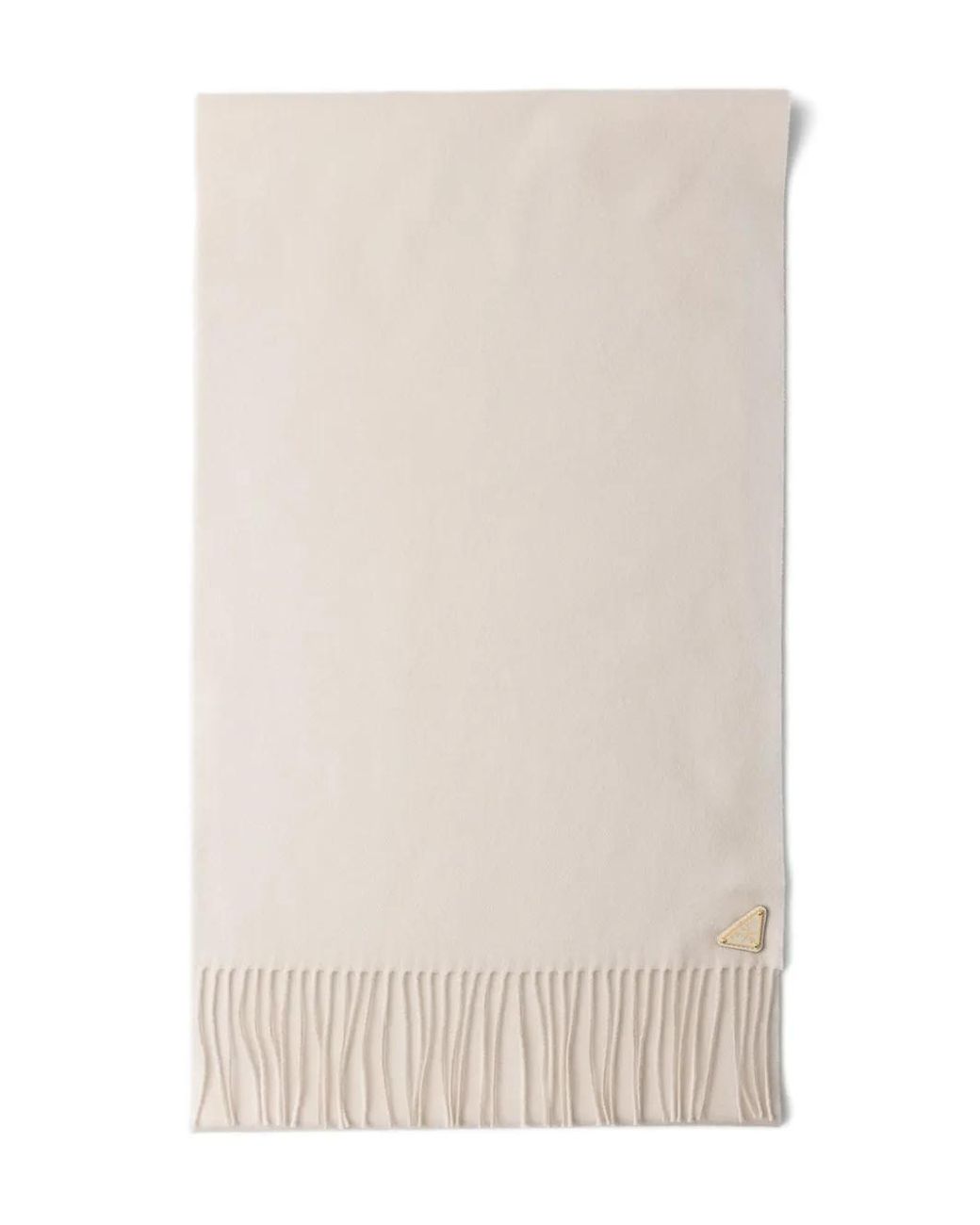 Prada Natural Schal Mit Logo