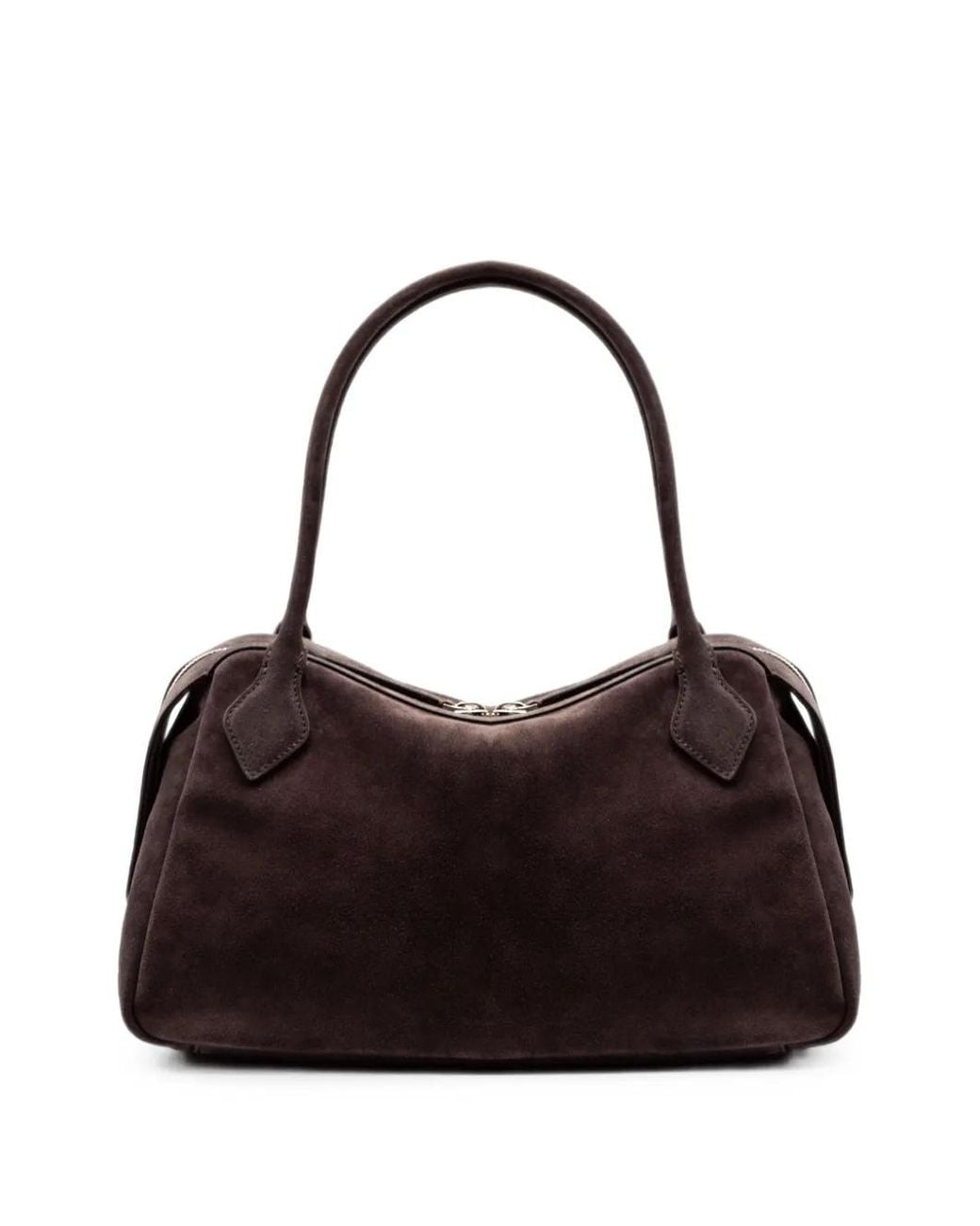 MINOBOSSI Black Medium Adele Suede Tote Bag