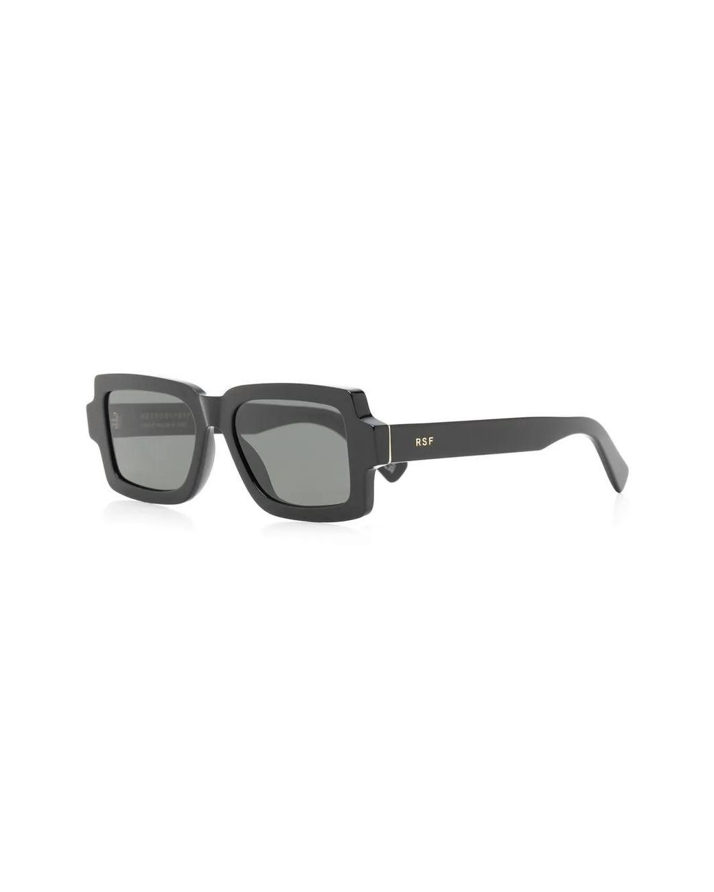 Retrosuperfuture Black Rectangle-Frame Sunglasses