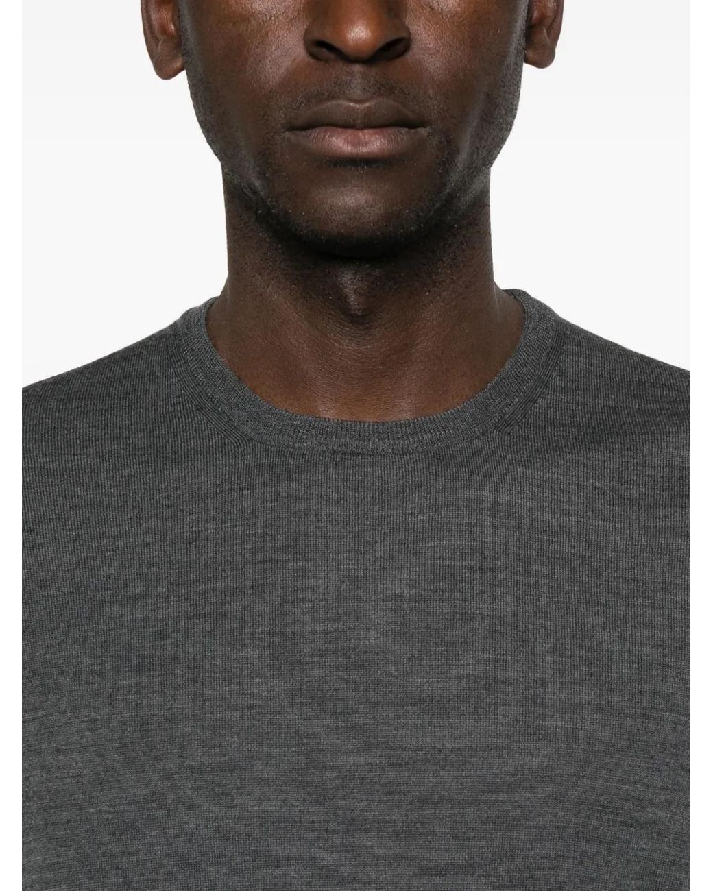 Pull À Col Rond GIUUNO pour homme en coloris Gray