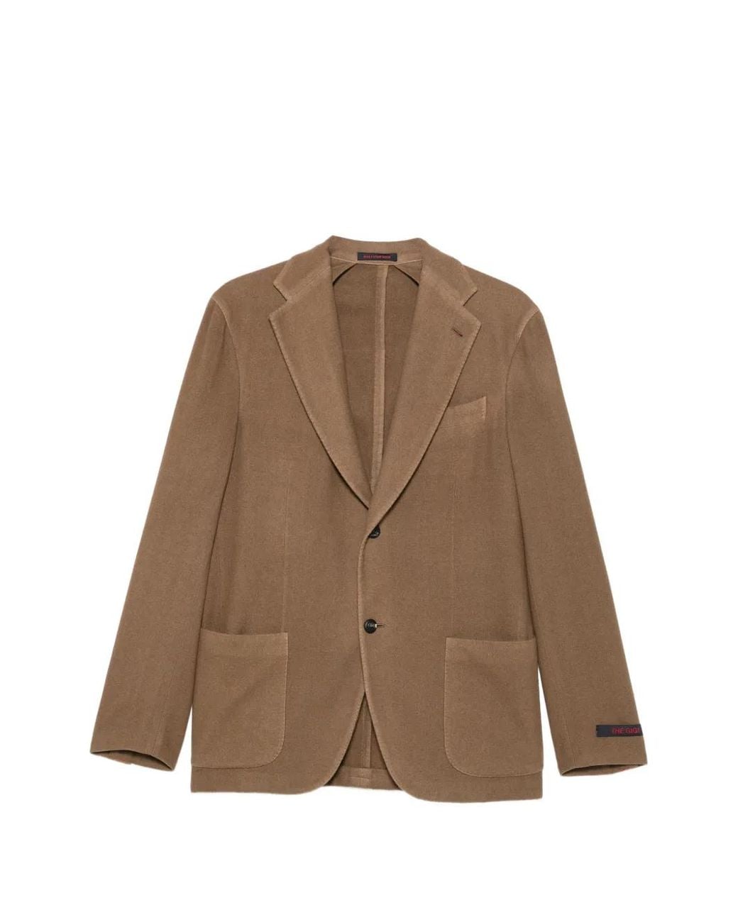 The Gigi Brown Notch-Lapel Single-Breasted Blazer for men