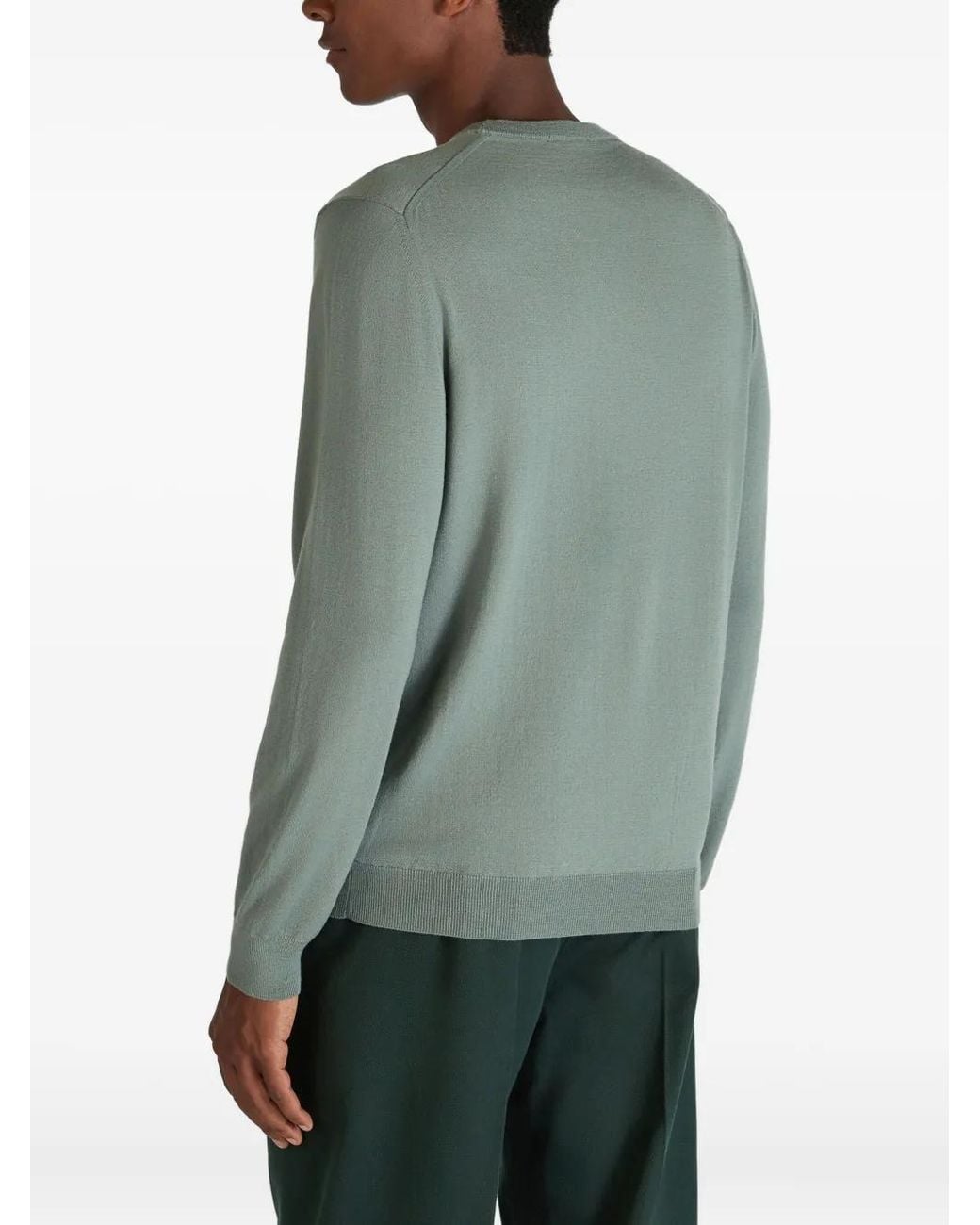 Pull À Col Rond Zanone pour homme en coloris Gray