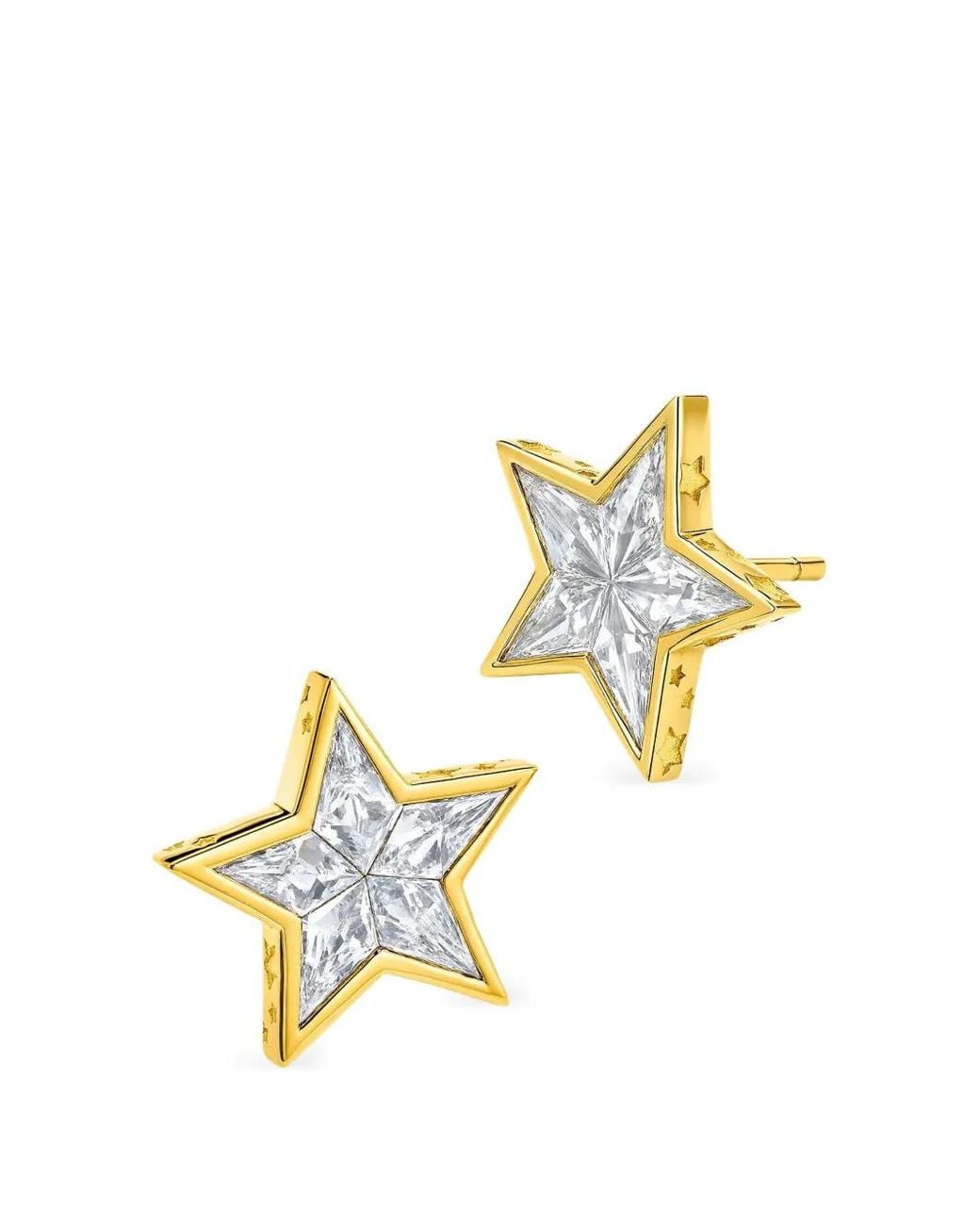 Buddha Mama Metallic Star Diamond Stud Earrings