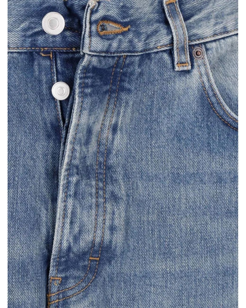 Jeanerica Blue Faded-Effect Jeans for men