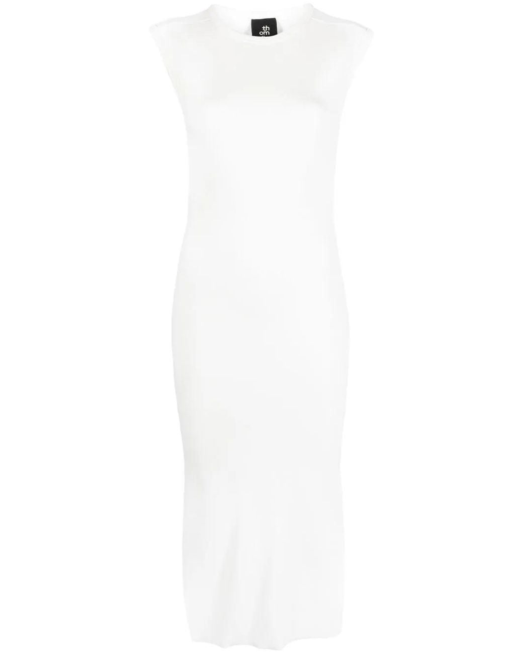 Thom Krom White Open-Back Cotton Dress