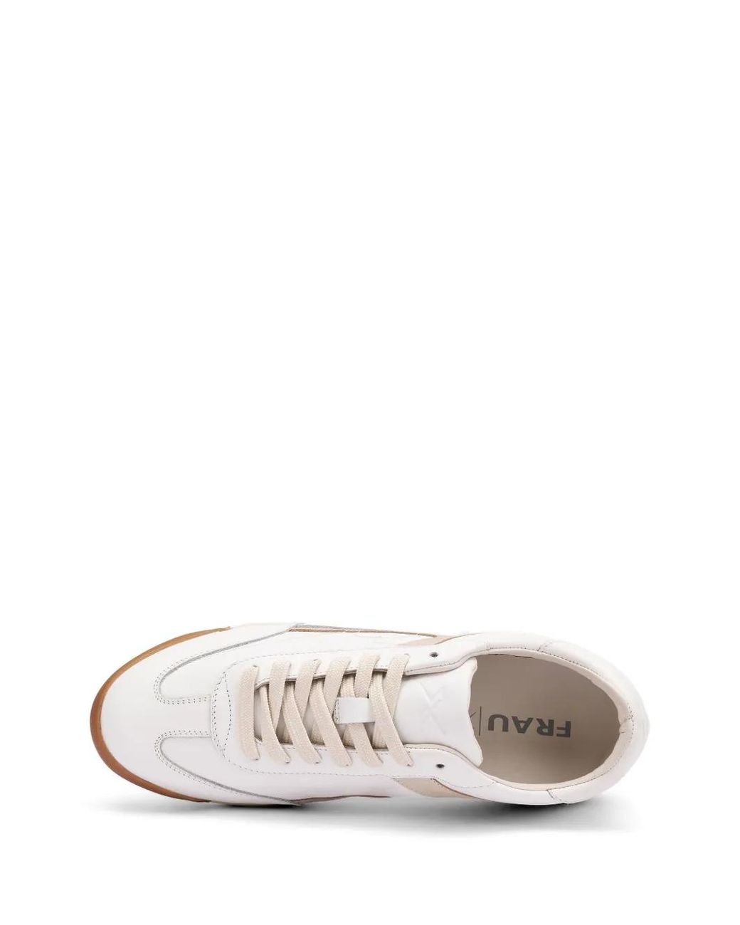 Frau White Cross Hybrid Leather Sneakers for men