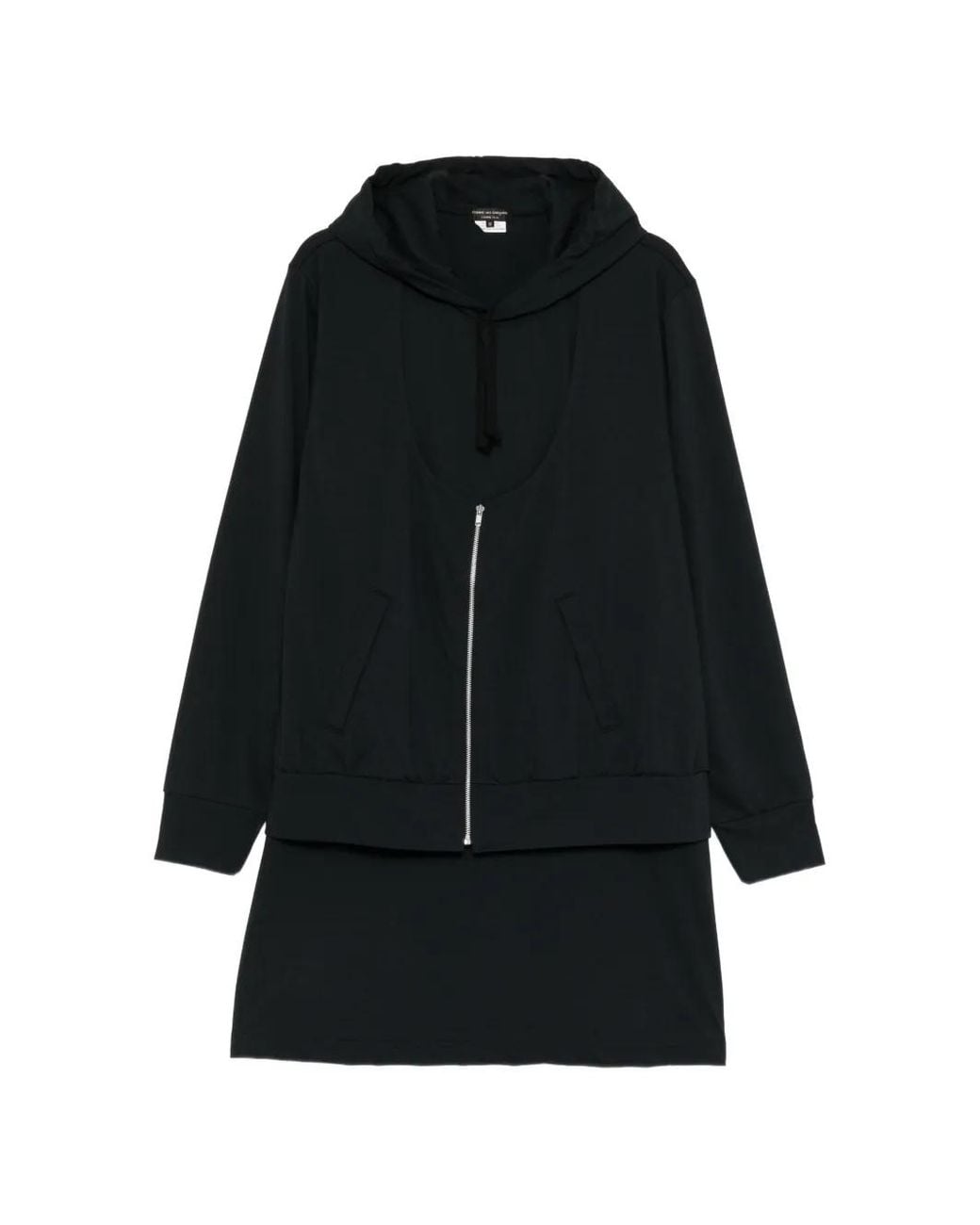 Comme des Garçons Black Layered Zip-Up Hoodie for men