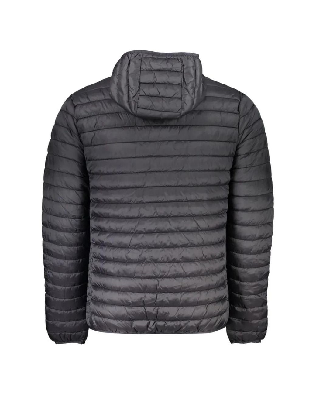 North Sails Black Hooded Quilted Jacket for men