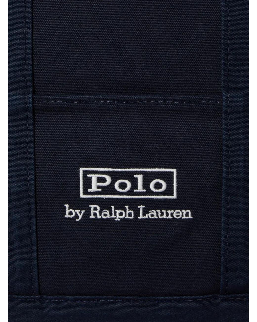 Polo Ralph Lauren Blue Medium Logo Strap Tote Bag for men