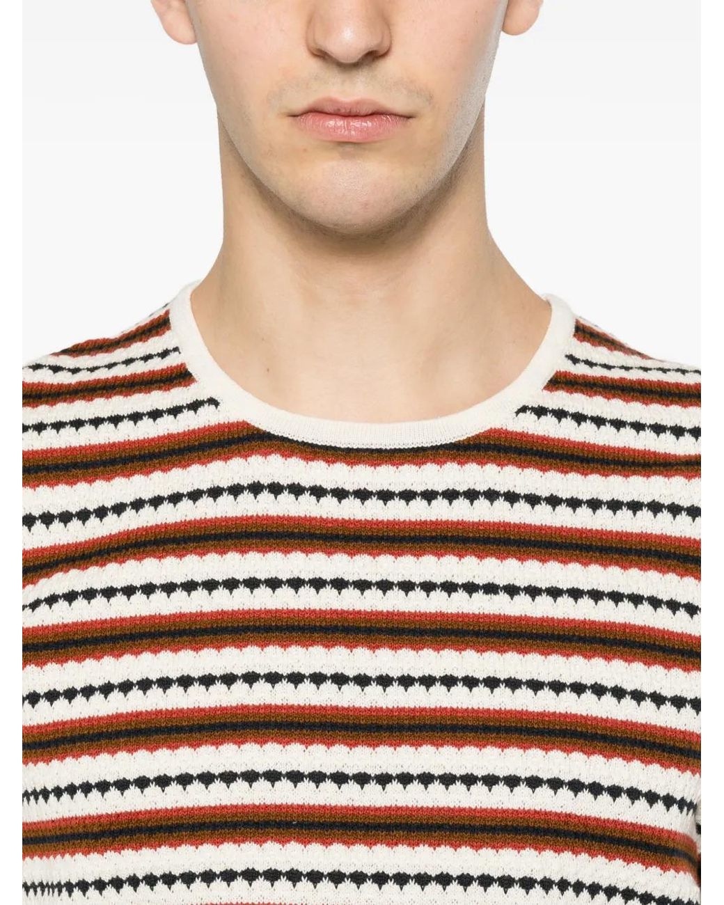 NN07 Natural Bari 6686 Striped T-Shirt for men