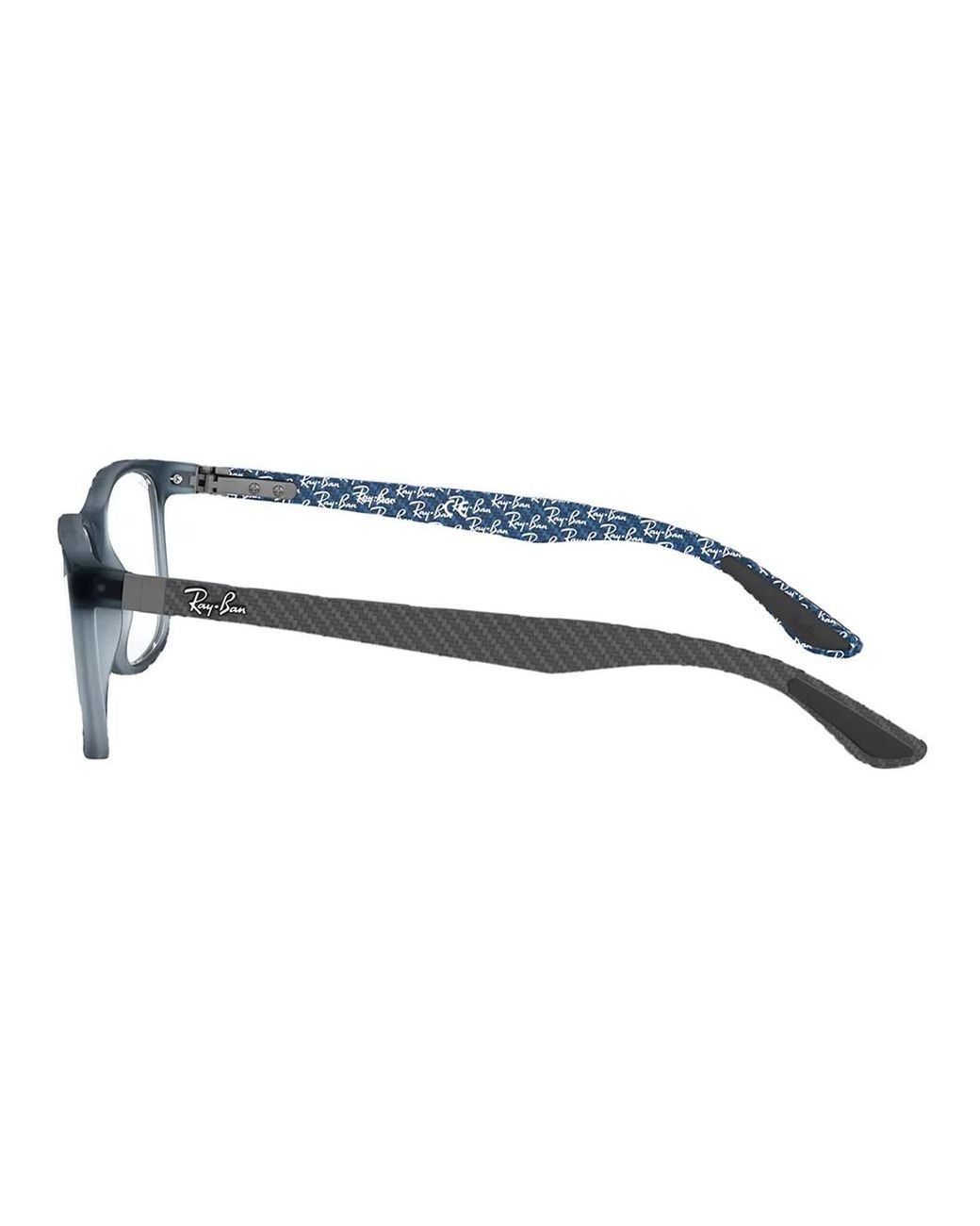 Ray-Ban White Rectangular-Frame Glasses
