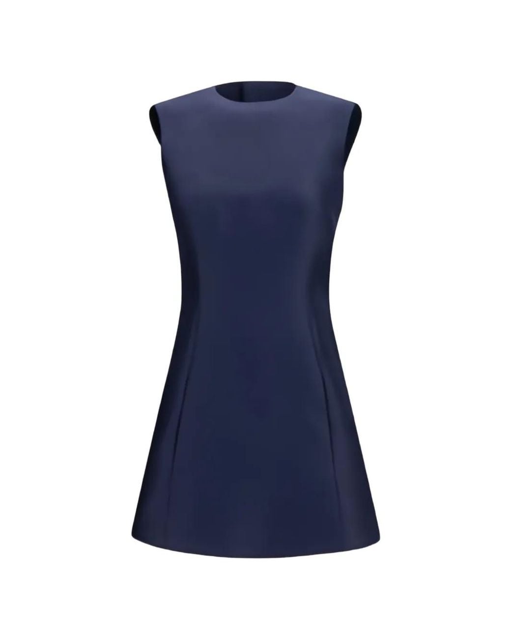 Balenciaga Blue A-Line Mini Dress