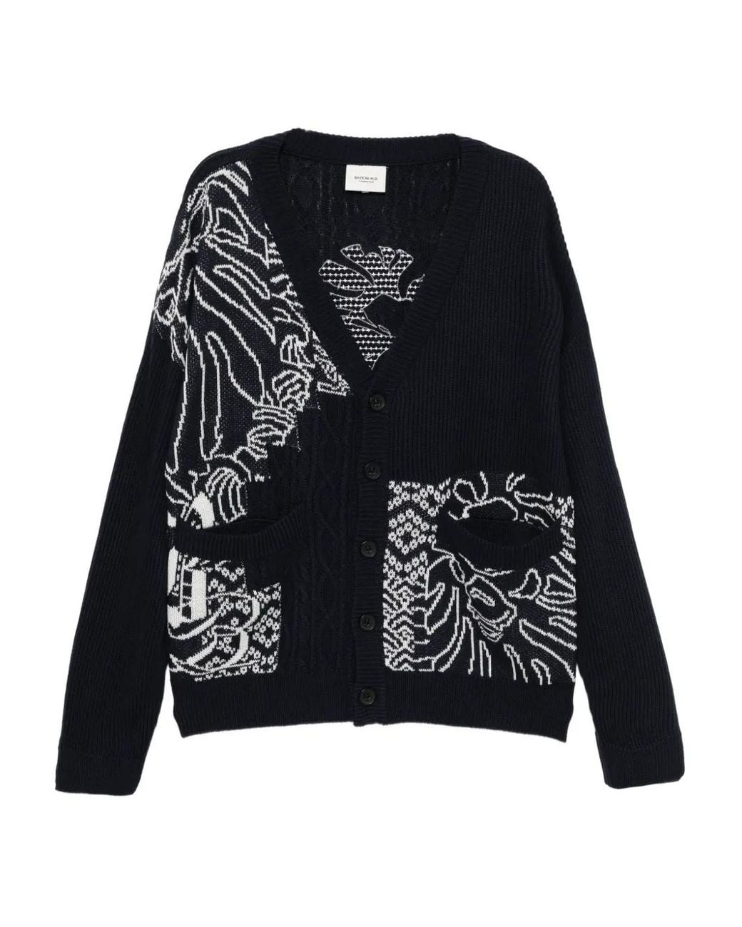 A Bathing Ape Black Logo-Embroidered Cardigan for men