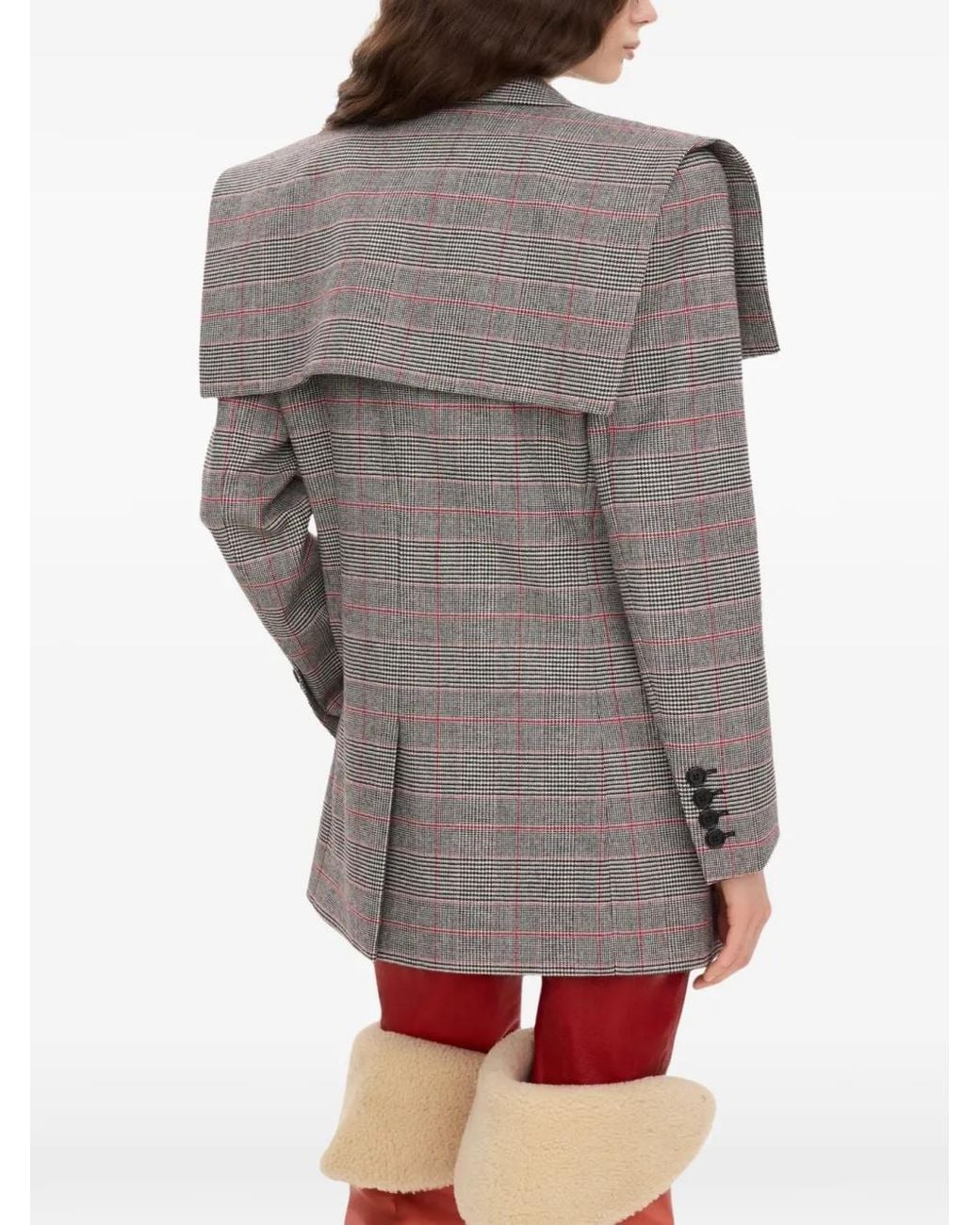 Chloé Gray Single-Breasted Tailored Jacket