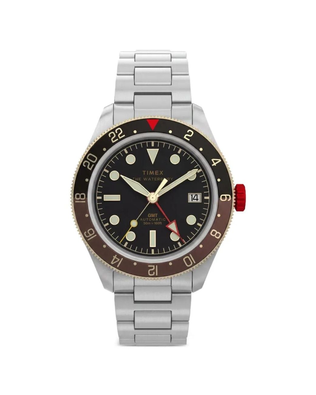 Timex Gray Waterbury Heritage Gmt 41.5Mm Watch for men