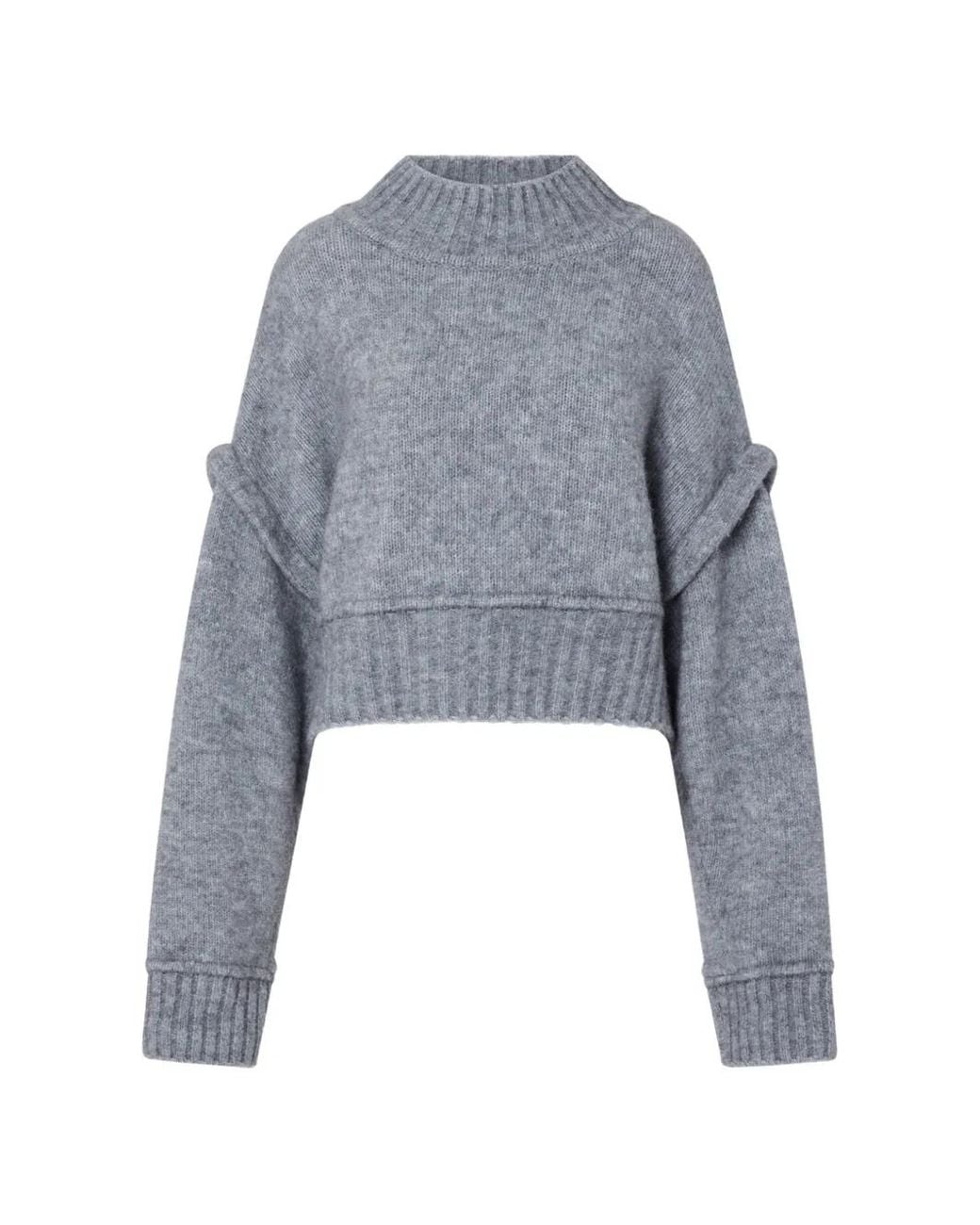Liu Jo Blue Wool And Alpaca Sweater