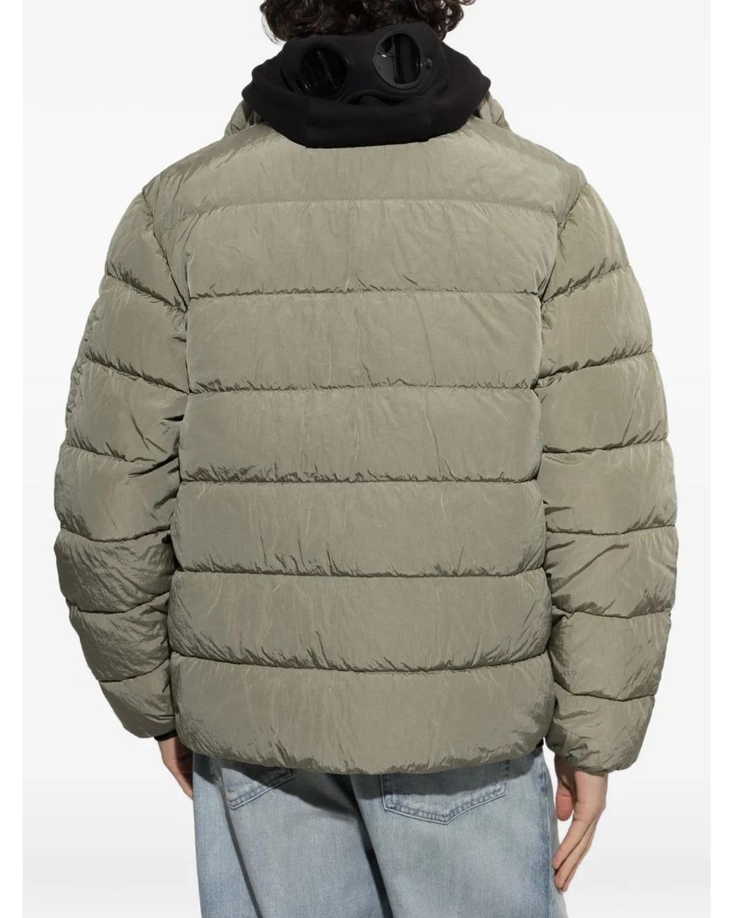 C P Company Natural Quilted-Finish Padded Jacket for men