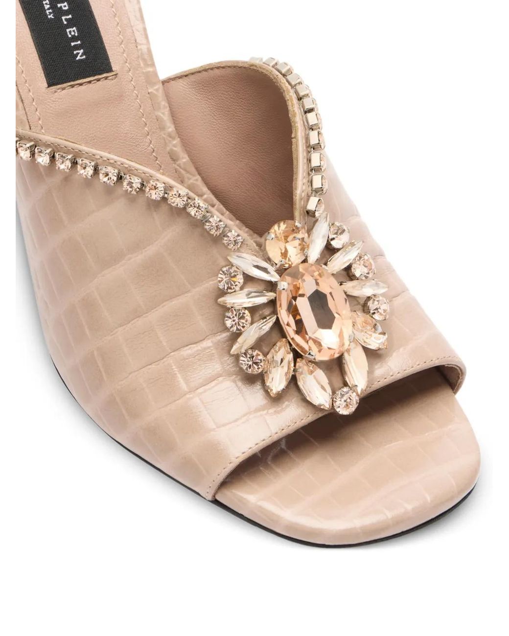 Philipp Plein Natural Open-Toe Sandals