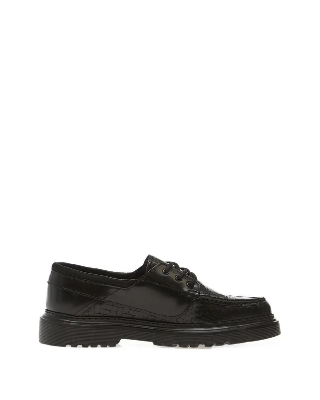 Filling Pieces Black Sea Tek Woven Loafers for men