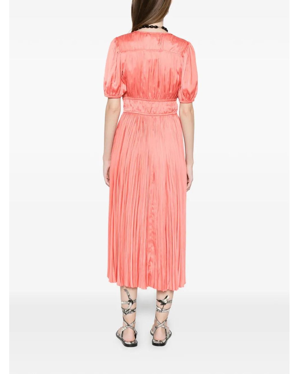 Ulla Johnson Audra Midi-Jurk in het Pink