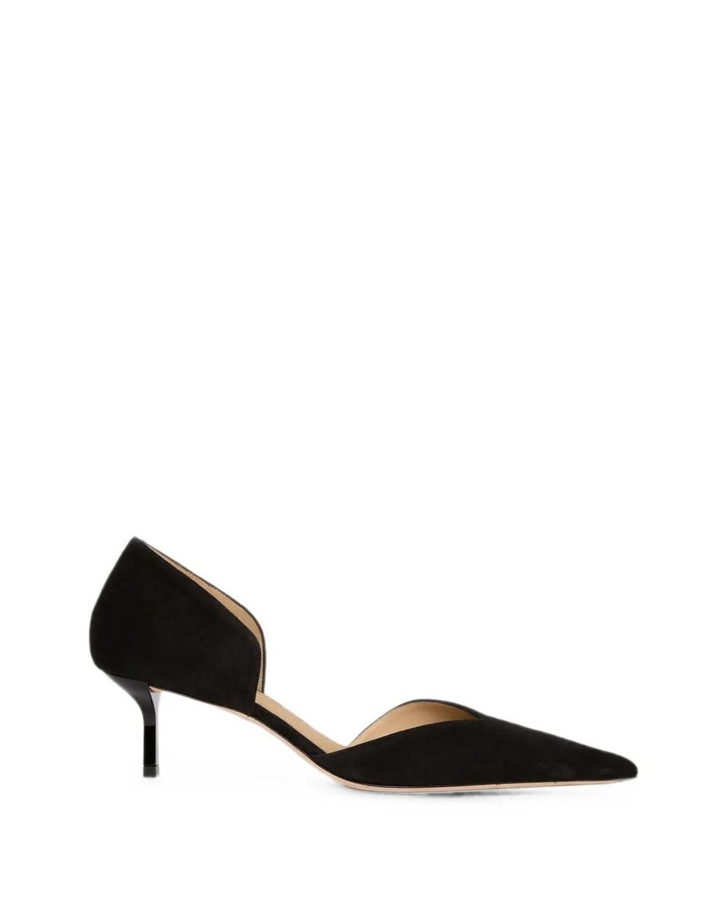 Victoria Beckham Black Victoria Angle D'Orsay Heeled Pumps