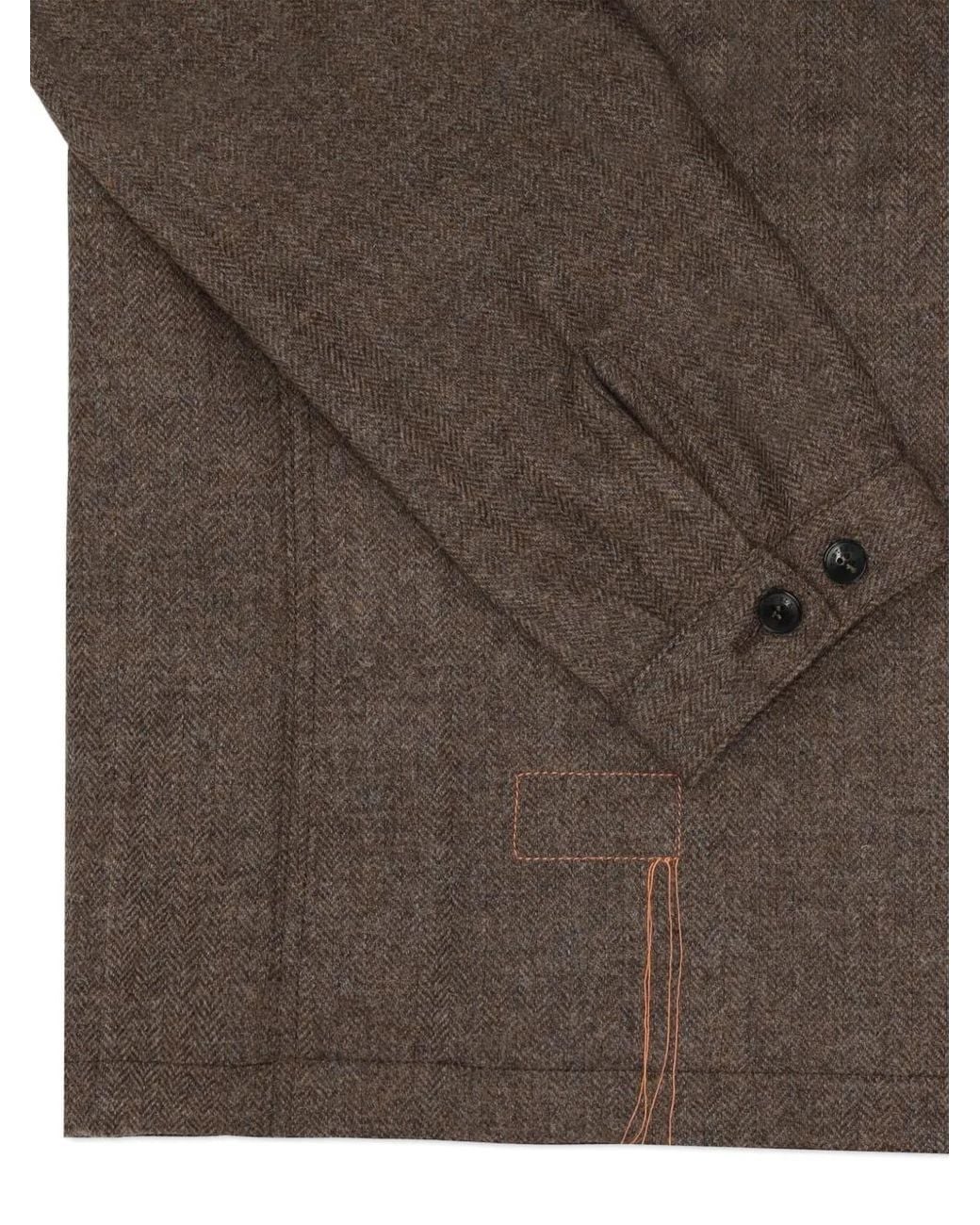 Fortela Brown Tristan Shirt Jacket for men