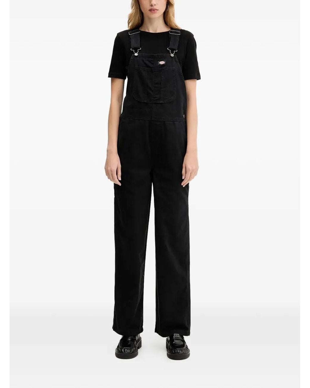 Dickies Black Cotton Jumpsuit
