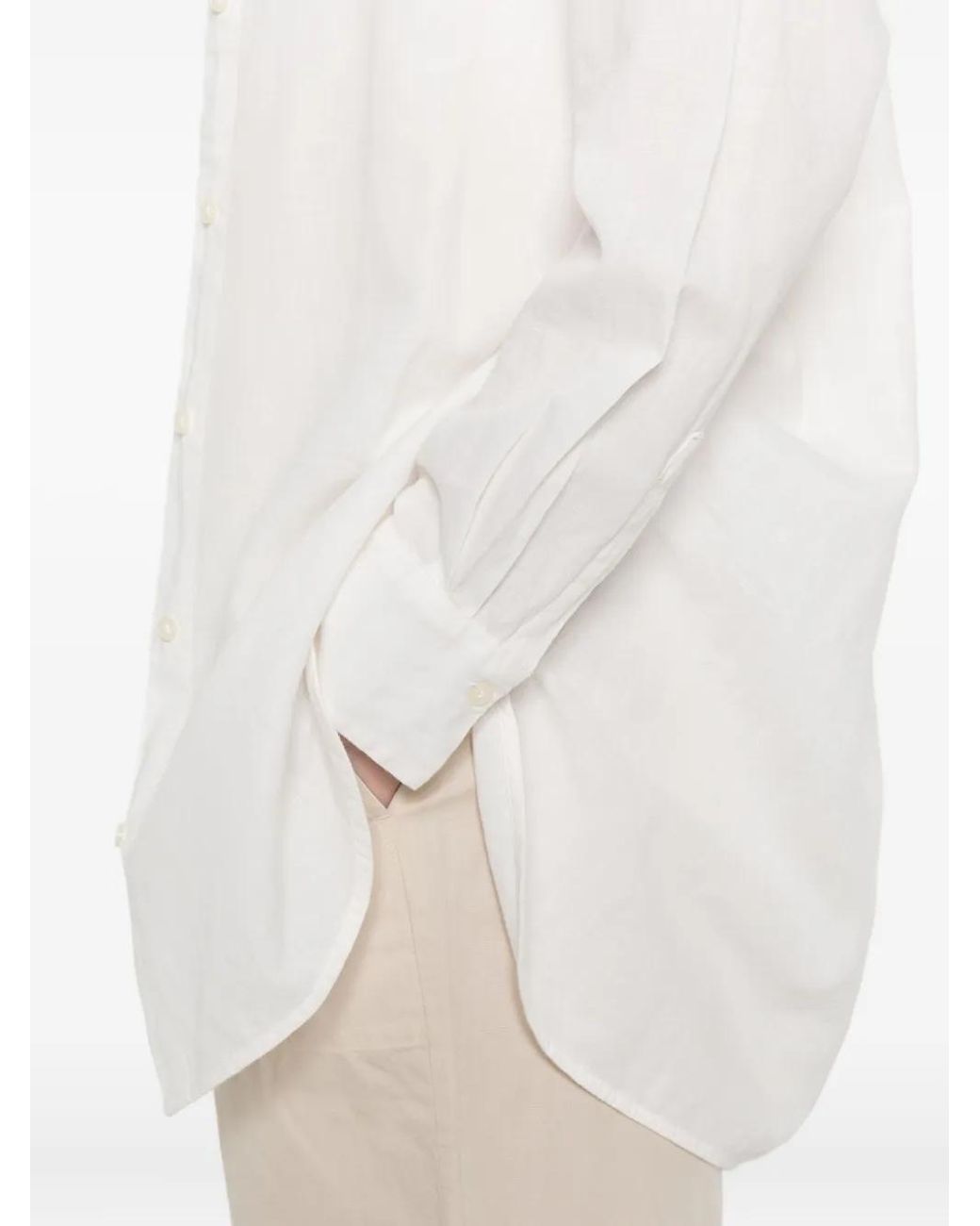 Marc O' Polo White Long-Sleeve Shirt