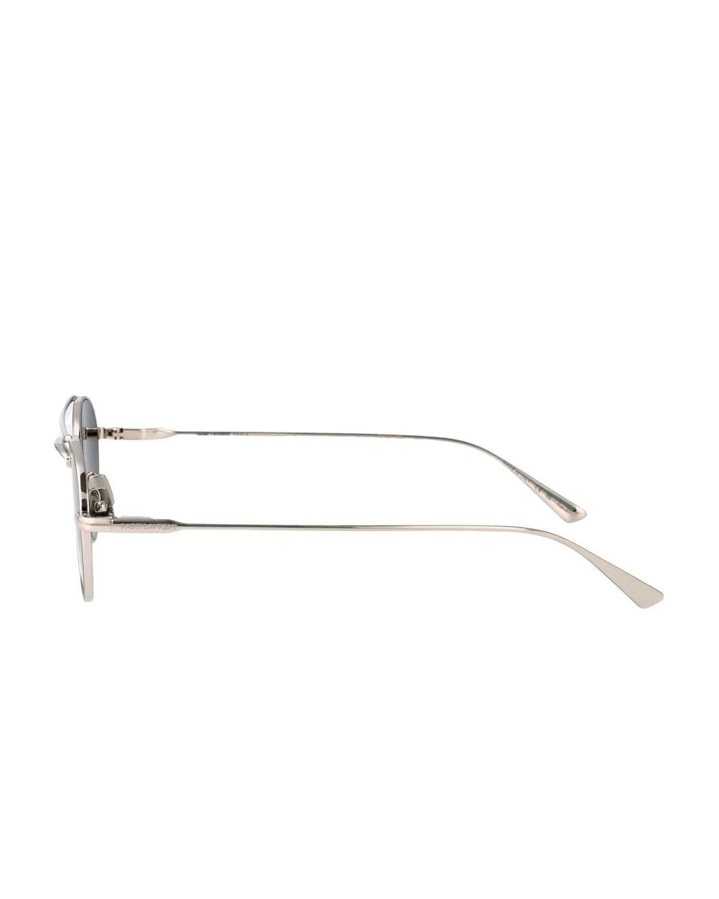 Saint Laurent Metallic Pilot-Frame Sunglasses
