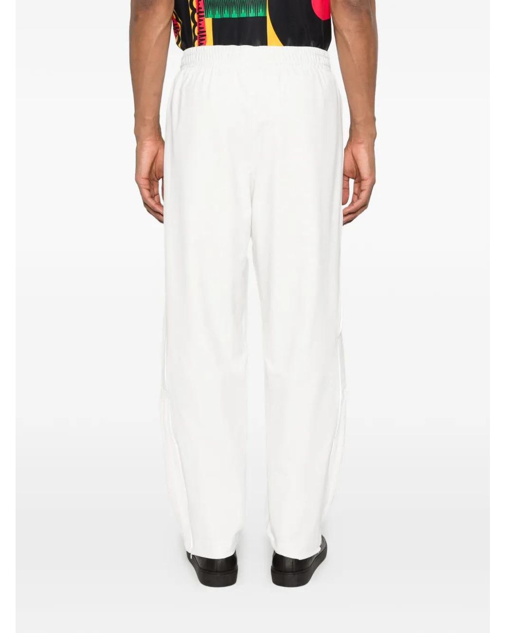 Adidas White 98 Loose Track Trousers for men