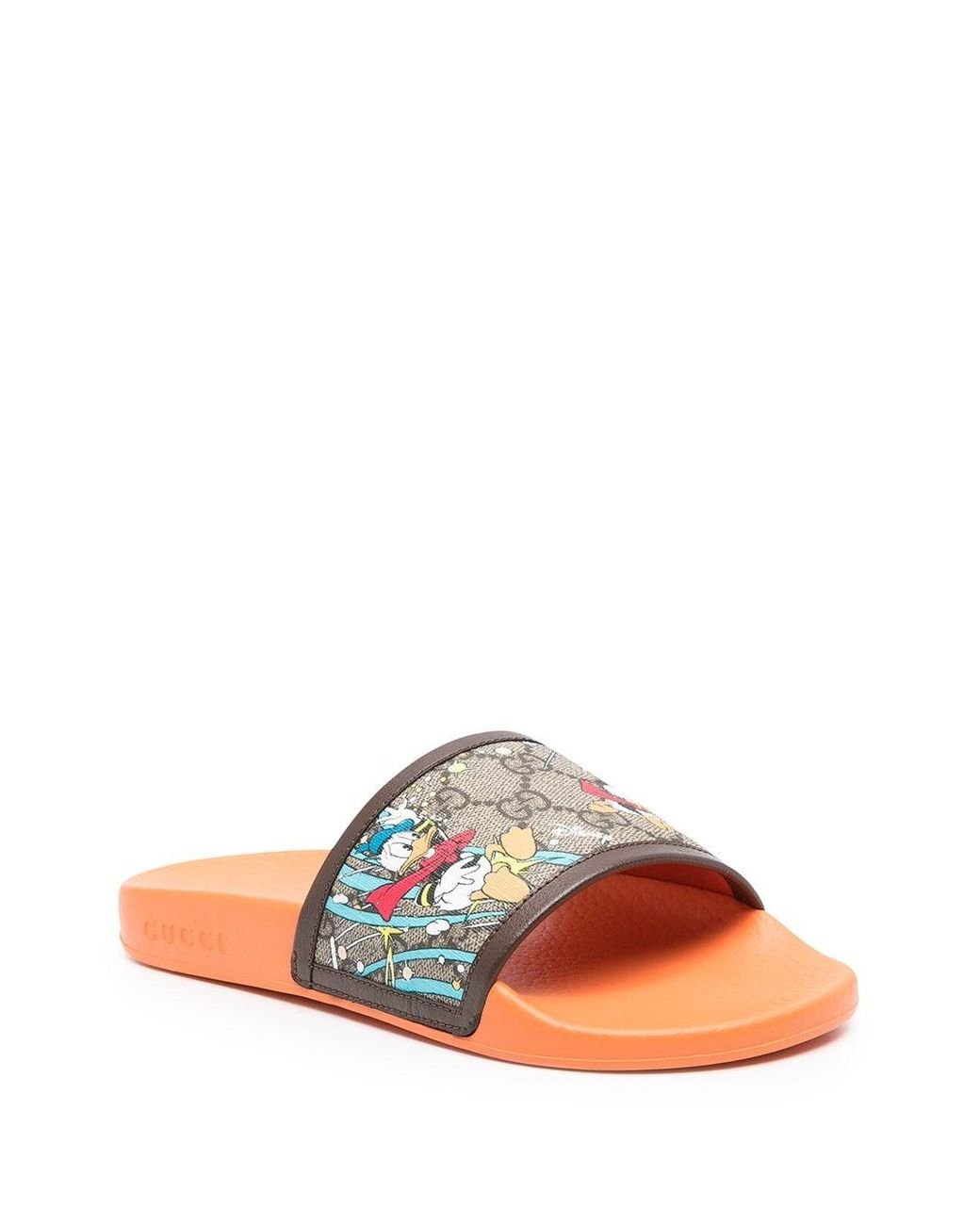 Gucci X Disney Donald Duck Slides | Lyst