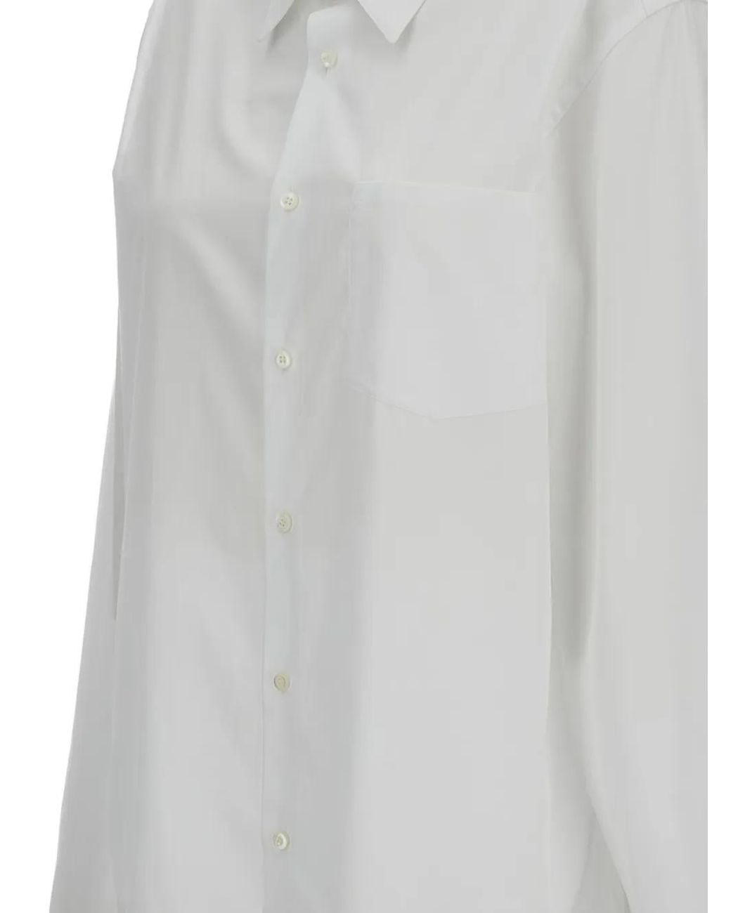 Rier White Button-Fastening Shirt for men