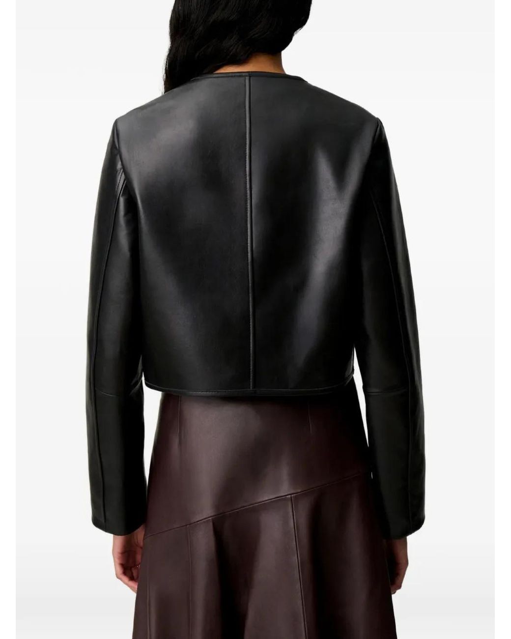 Claudie Pierlot Black Veste En Cuir