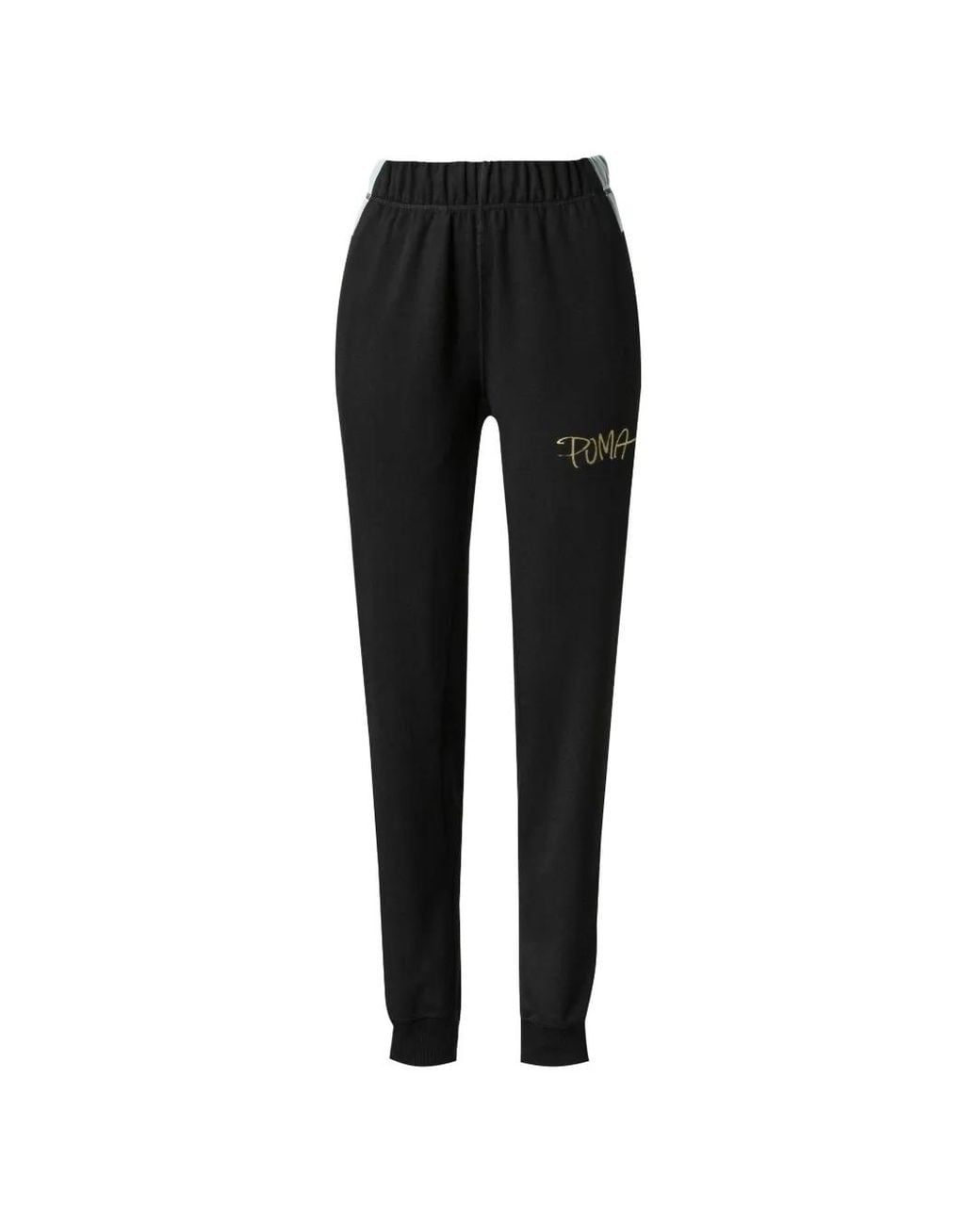 PUMA Black Logo Track Pants