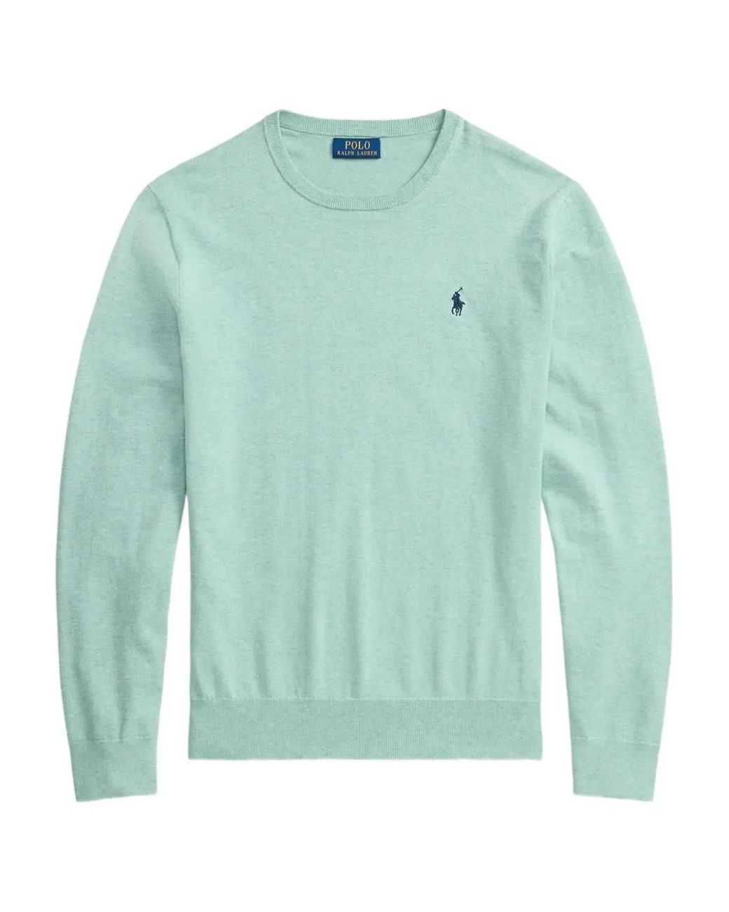 Polo Ralph Lauren Green Long Sleeves Round Neck Classic Sweater for men