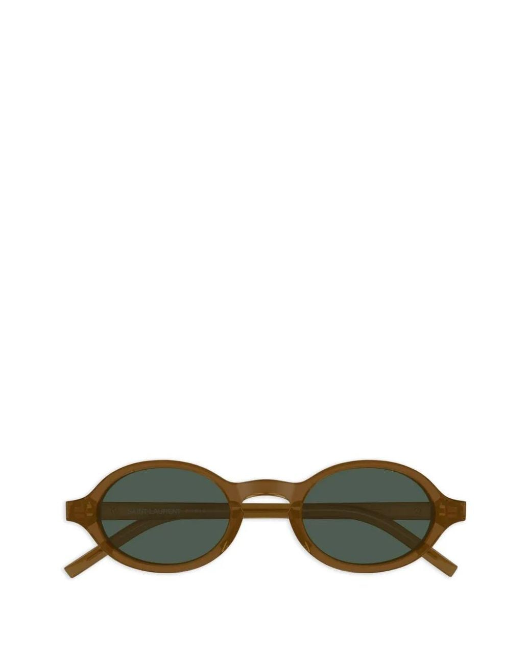Saint Laurent Green Oval-Frame Sunglasses