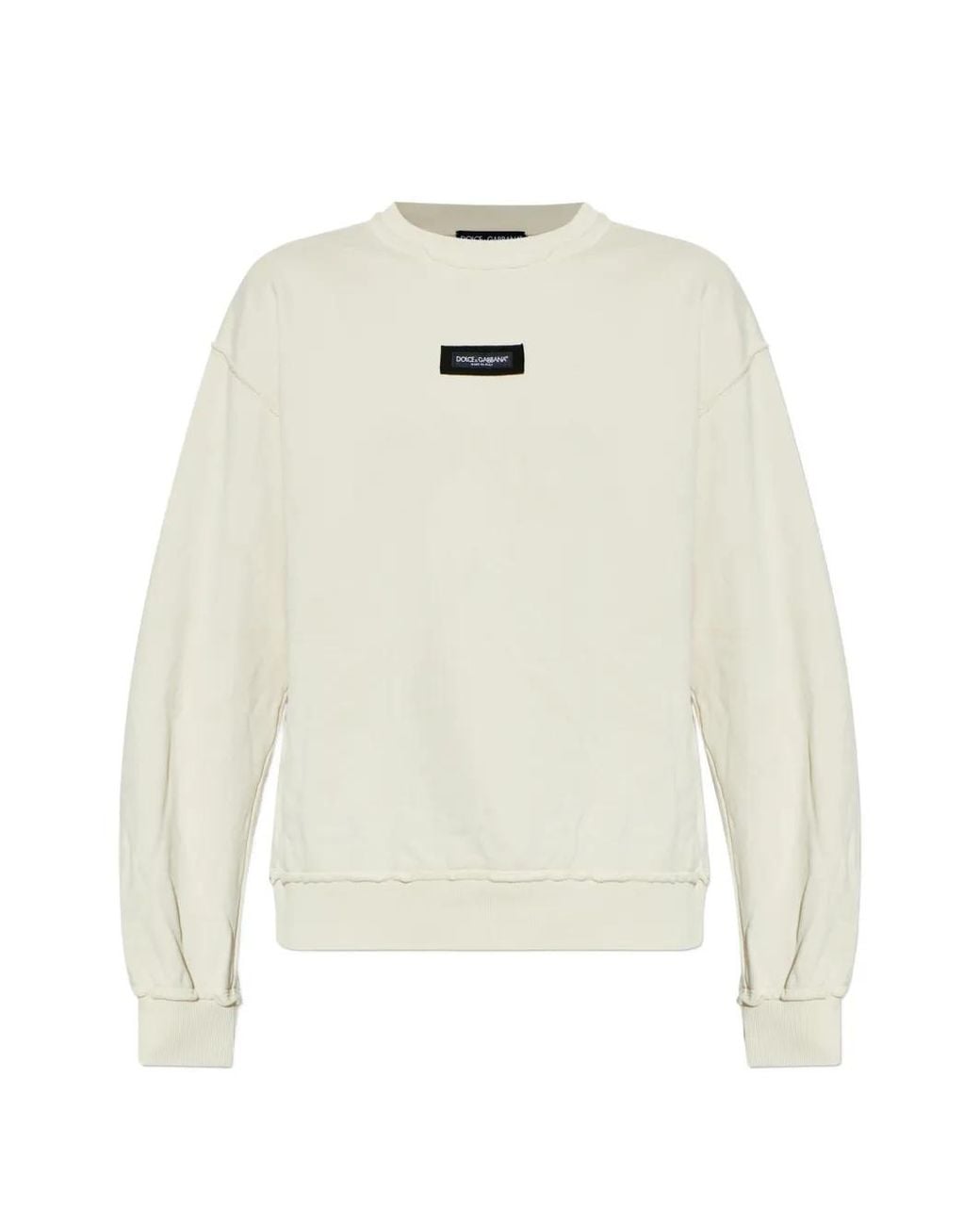 Dolce & Gabbana White Sweat À Bords Francs for men