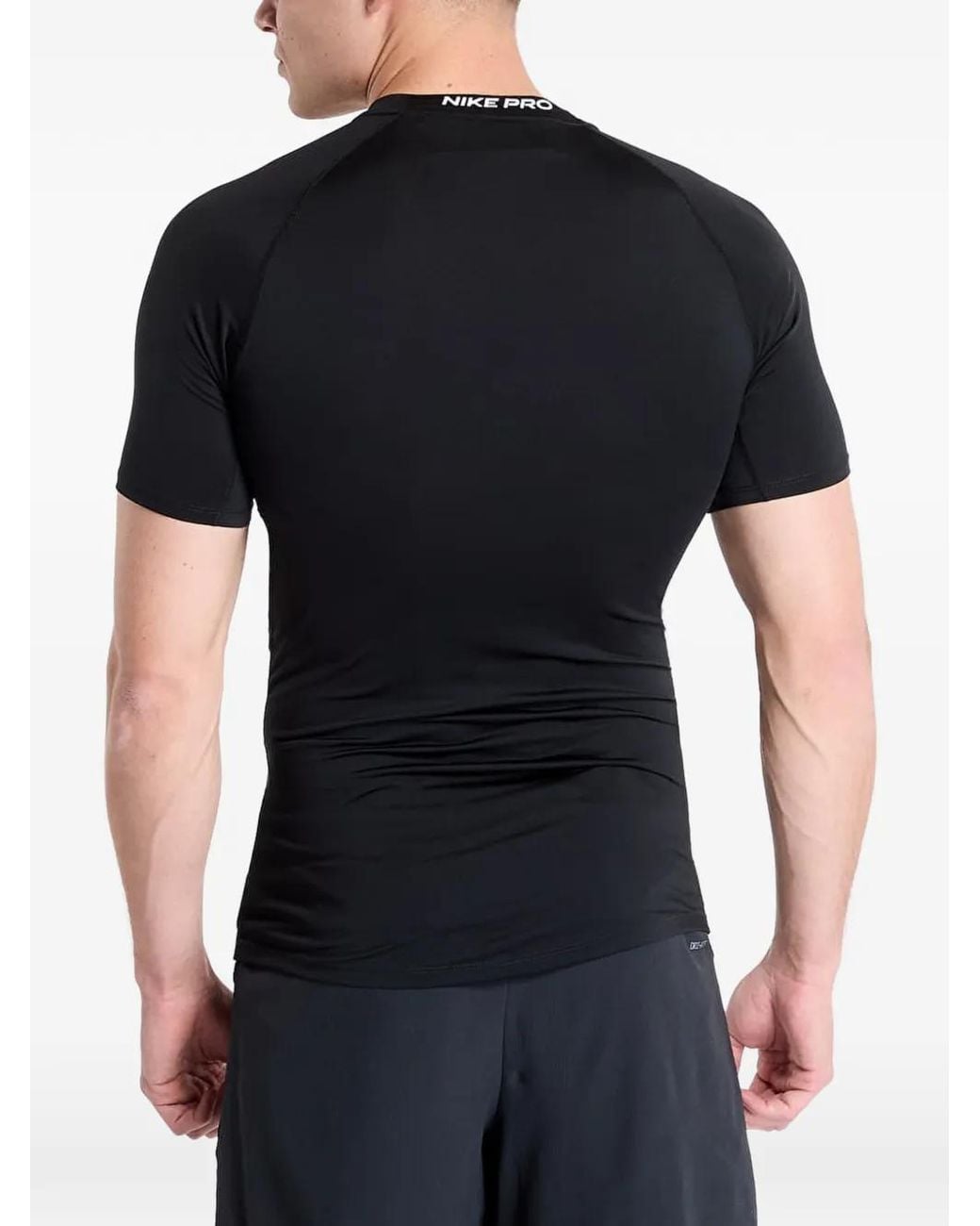 Nike Black Short-Sleeve Logo-Print T-Shirt for men
