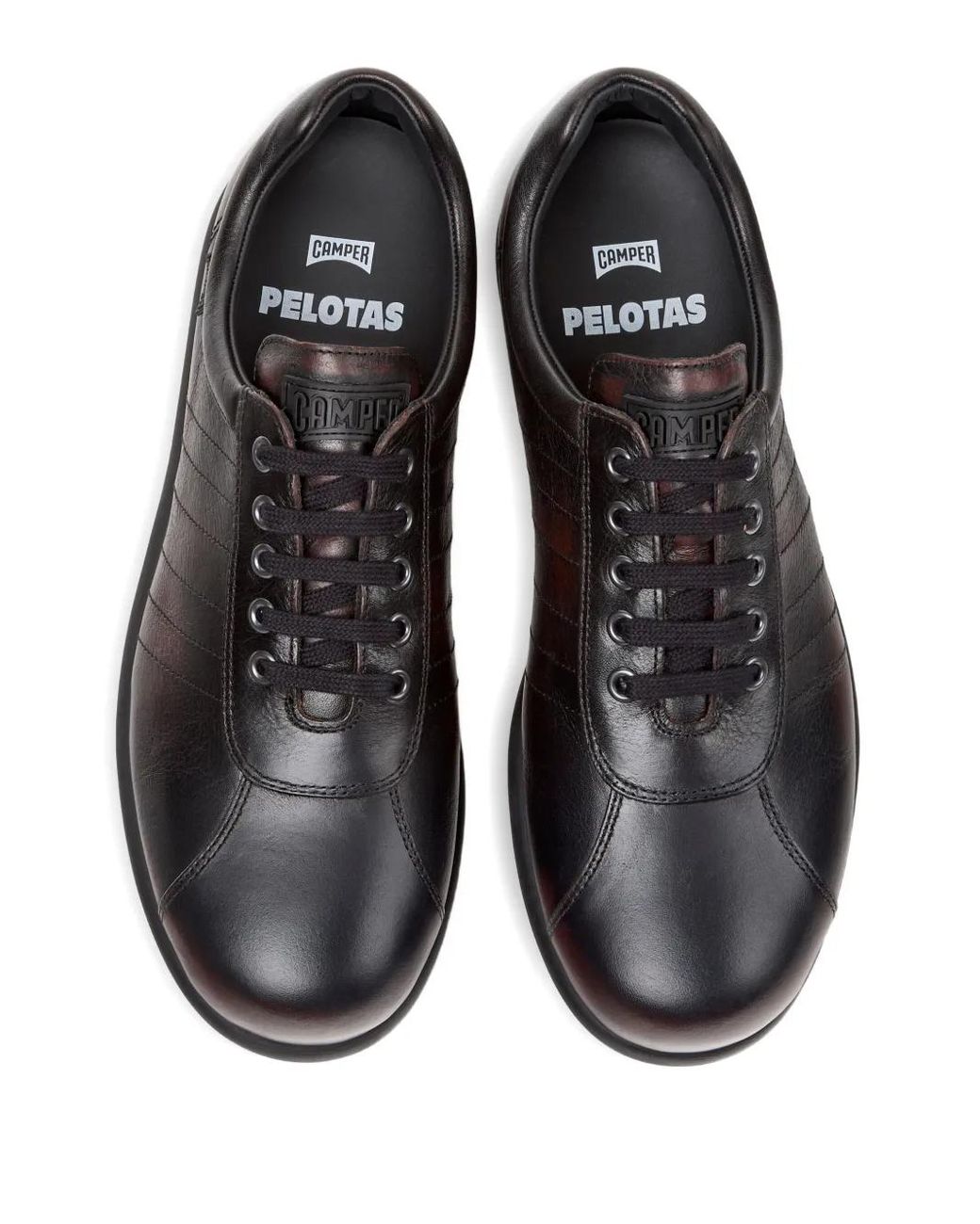 Camper Black Pelotas Ariel Leather Sneakers for men