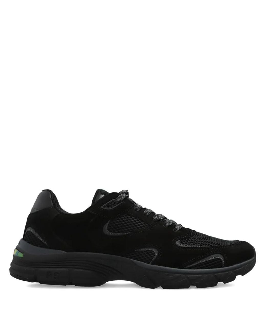 Paul Smith Black Mesh Panelled Sneakers for men