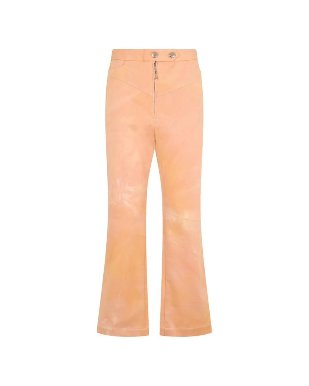 Ellery White Tie-Dye High-Waisted Trousers