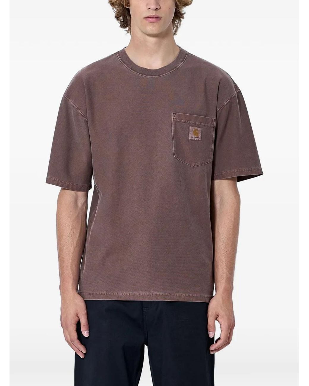 Carhartt Purple Loose Pocket Cotton T-Shirt