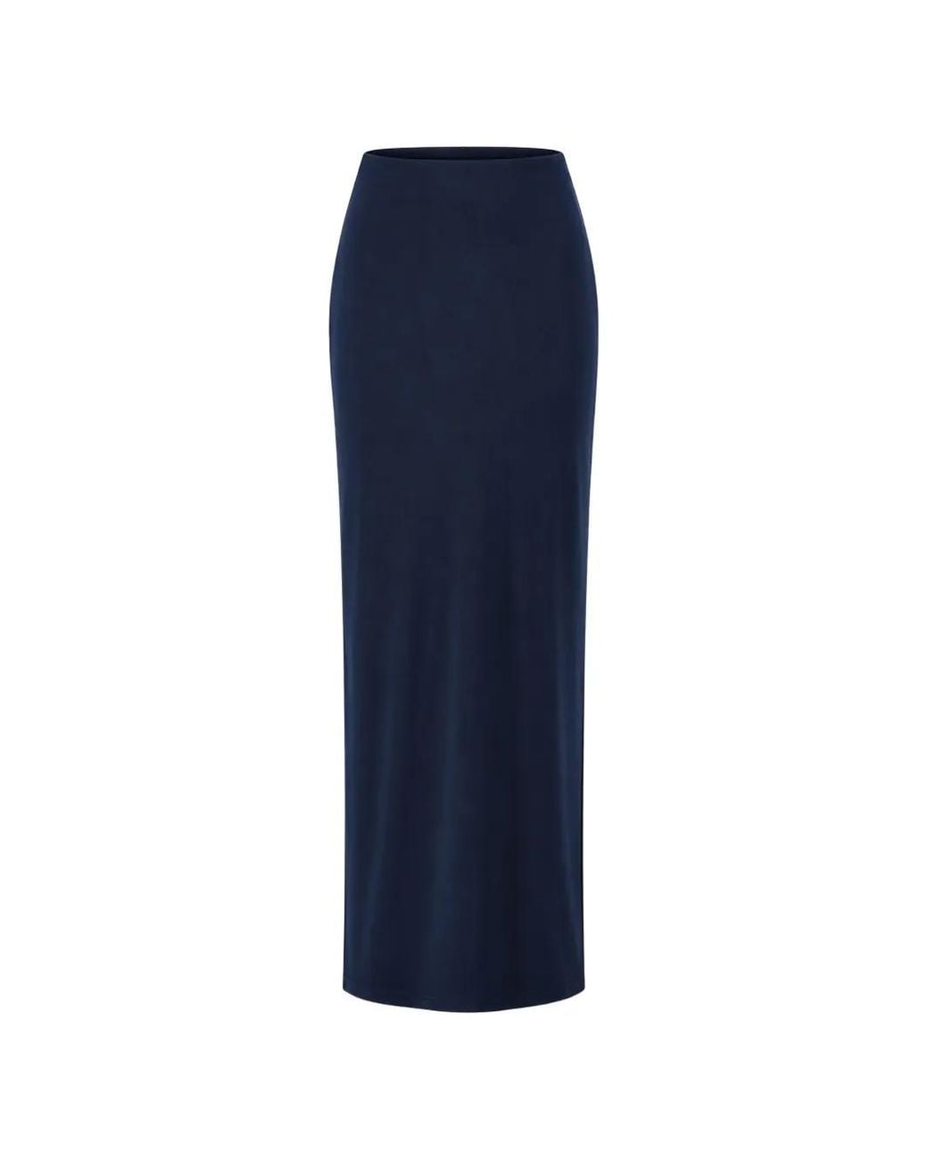 FRANK LYMAN Blue Pencil Maxi Skirt