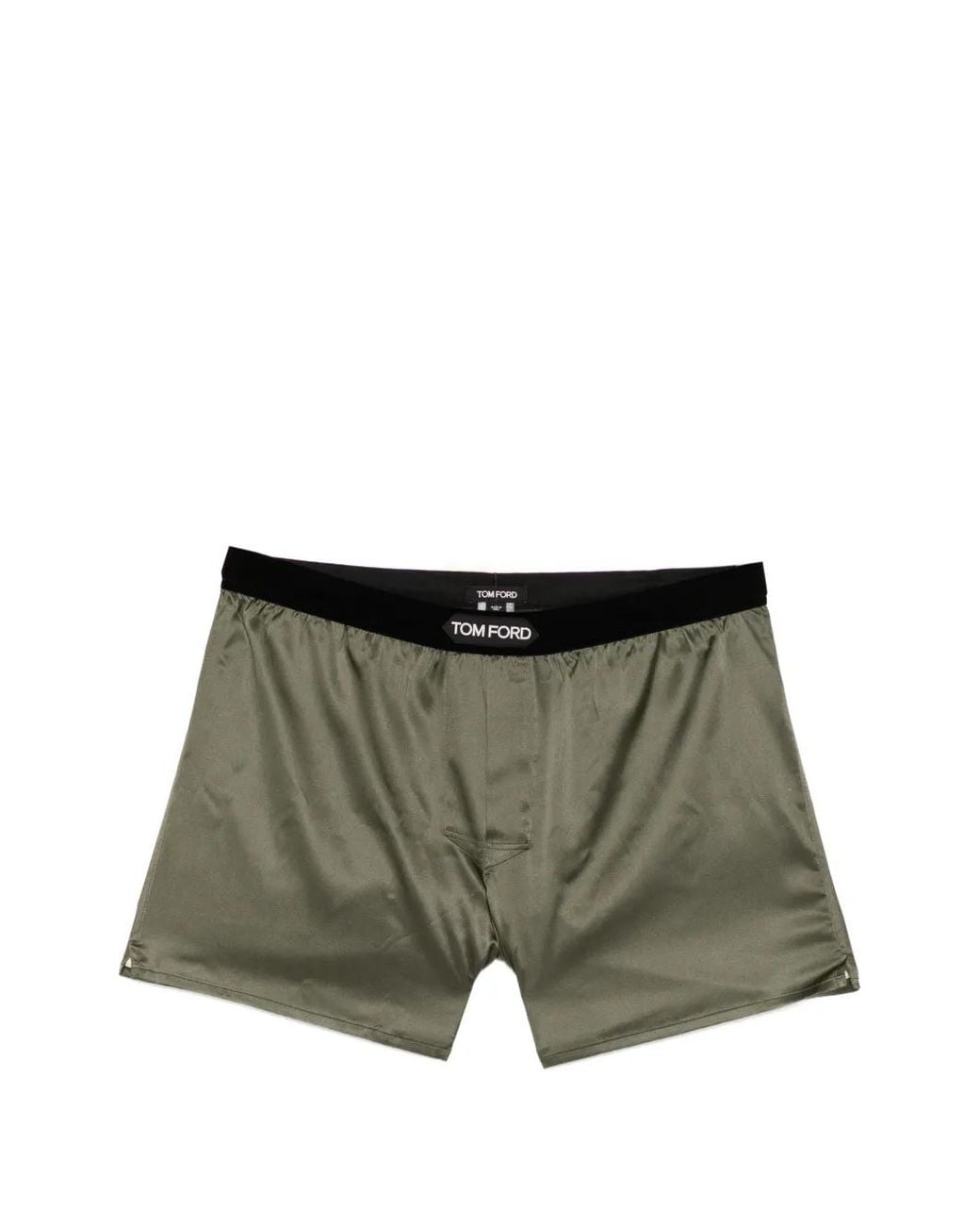 Tom Ford Green Logo-Patch Boxer Shorts for men